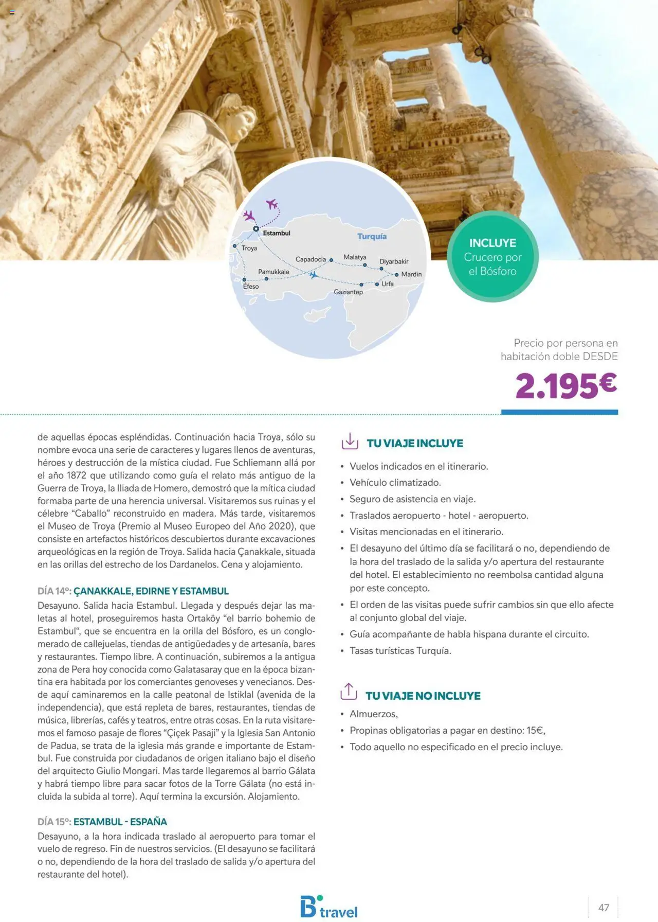 B the travel brand Turquía │ válido desde el 09.05.2024 | Página: 47