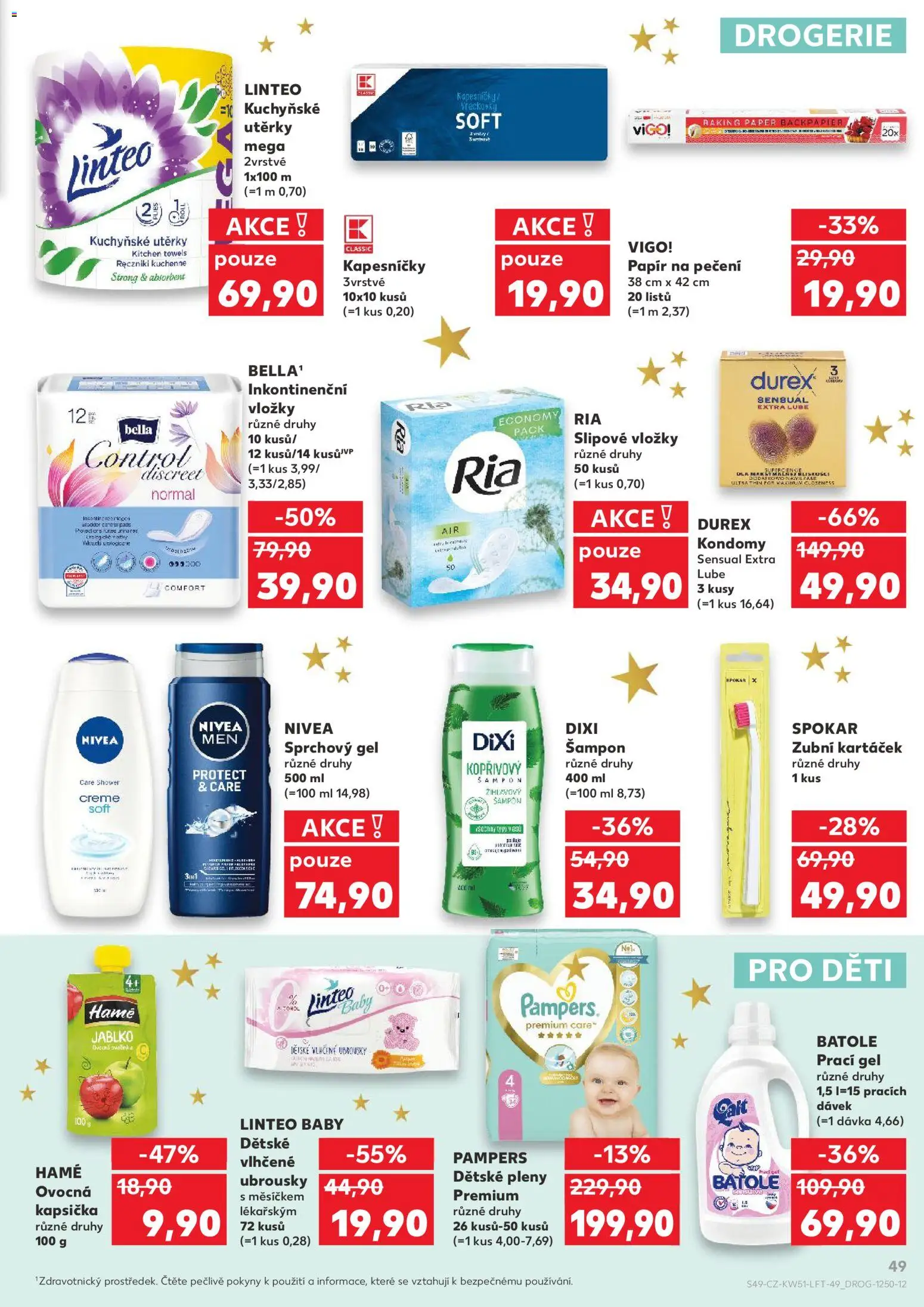 Kaufland leták - Plzeň od 17.12.2025 | Strana: 49 | Produkty: Nivea, Ovocná kapsička, Drogerie, Šampon