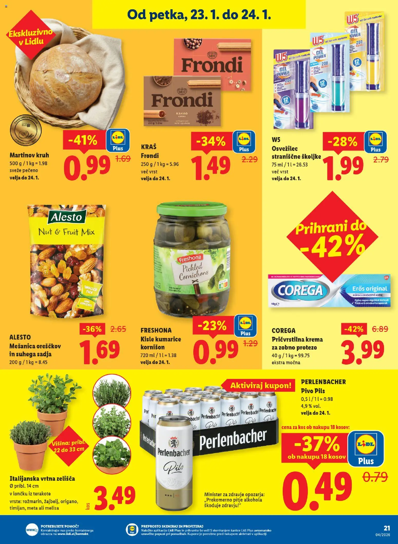 Novi Lidl katalog ponudbe – veljaven od 22.01.2026 | Stran: 33 | Izdelki: Školjke, Kos, Krema, Kruh