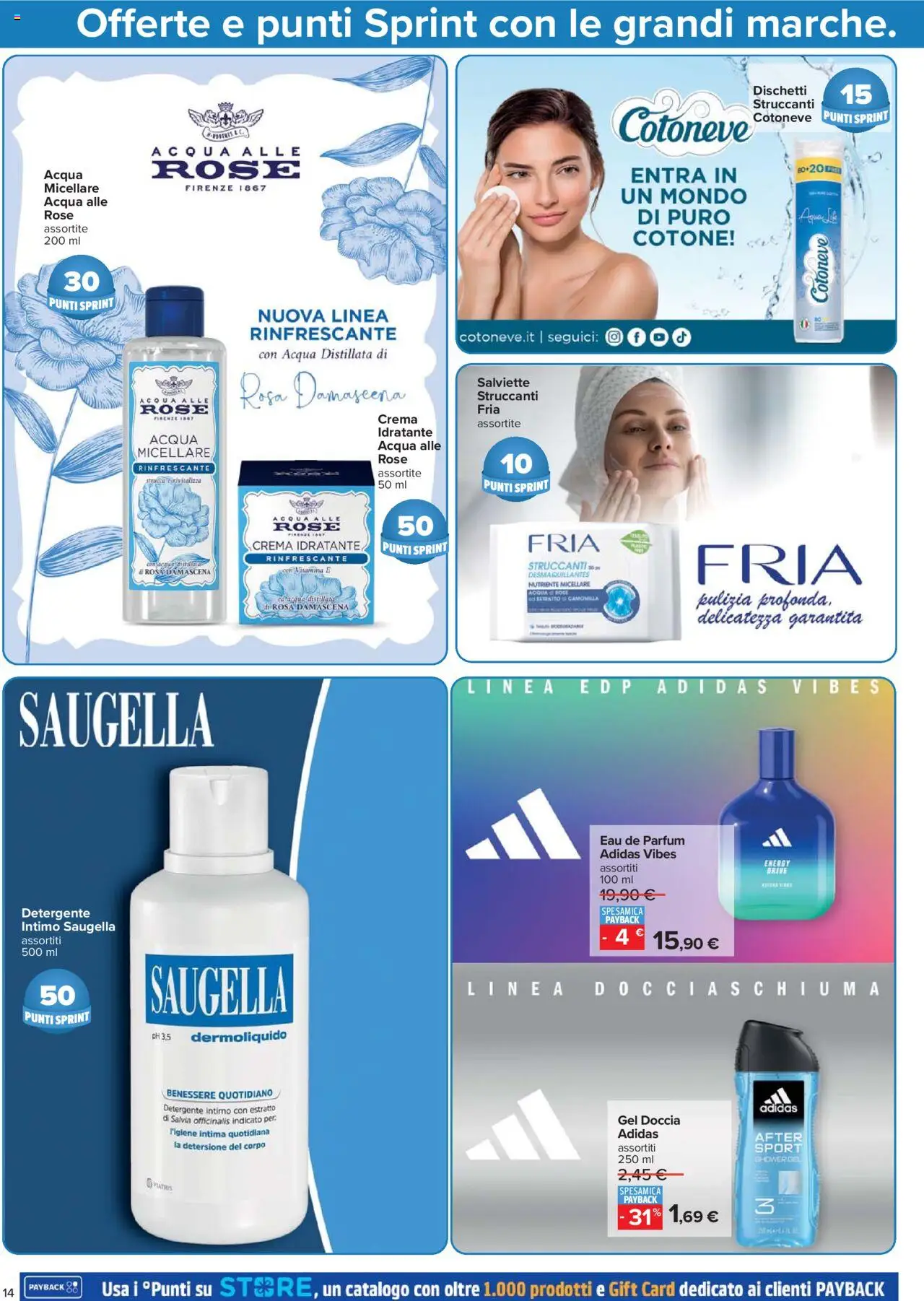 Volantino Carrefour del 07.08.2025 | Pagina: 14 | Prodotti: Crema, Detergente, Intimo, Doccia