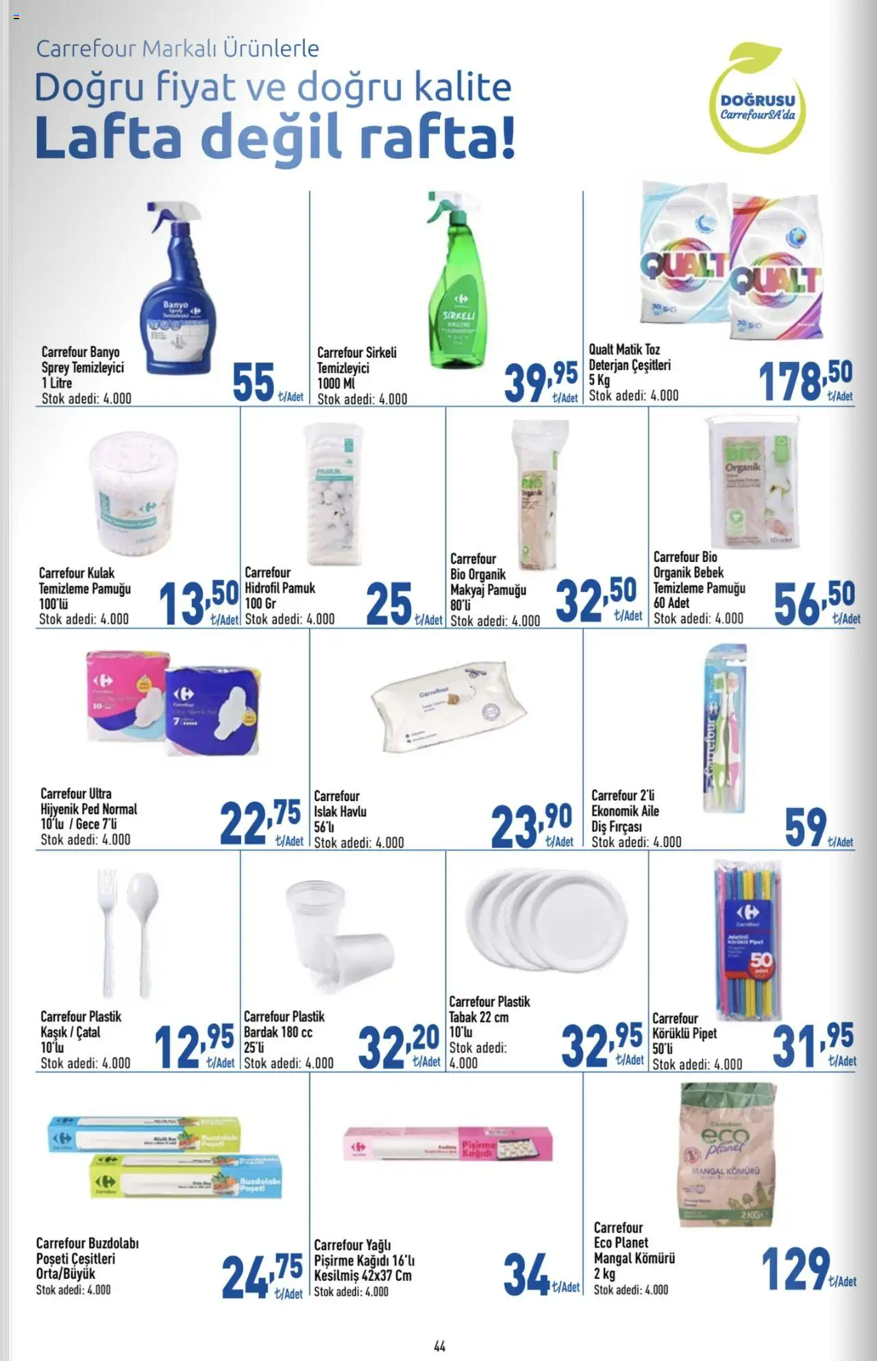 CarrefourSA Katalog - 26.06.2025 tarihinden itibaren geçerlidir | Sayfa: 44 | Ürünler: Hijyenik ped, Banyo, Diş fırçası, Zselatin
