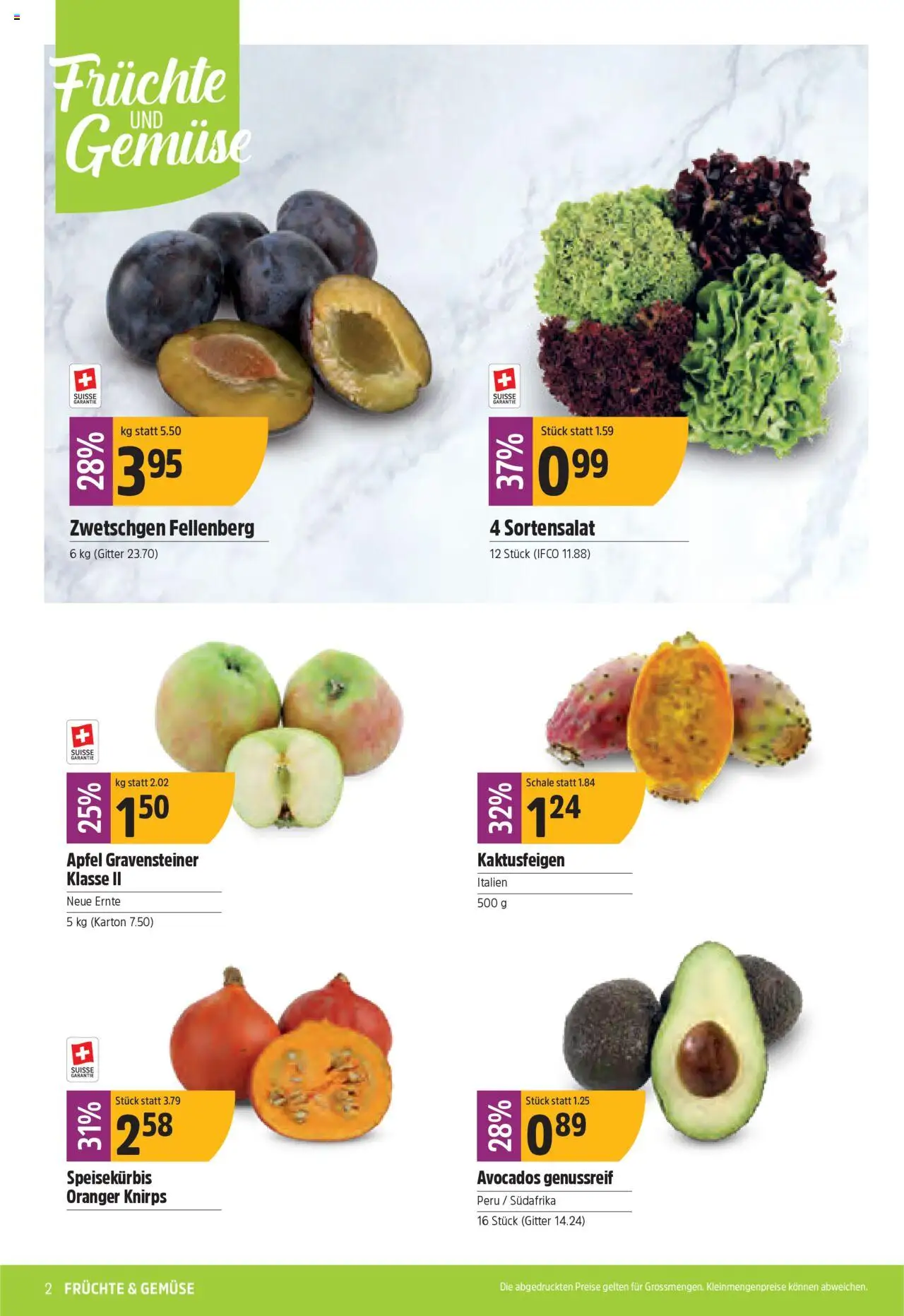 TopCC Aktionen ab 25.08.2025 | Seite: 2 | Produkte: Zwetschgen, Äpfel, Gemüse, Früchte