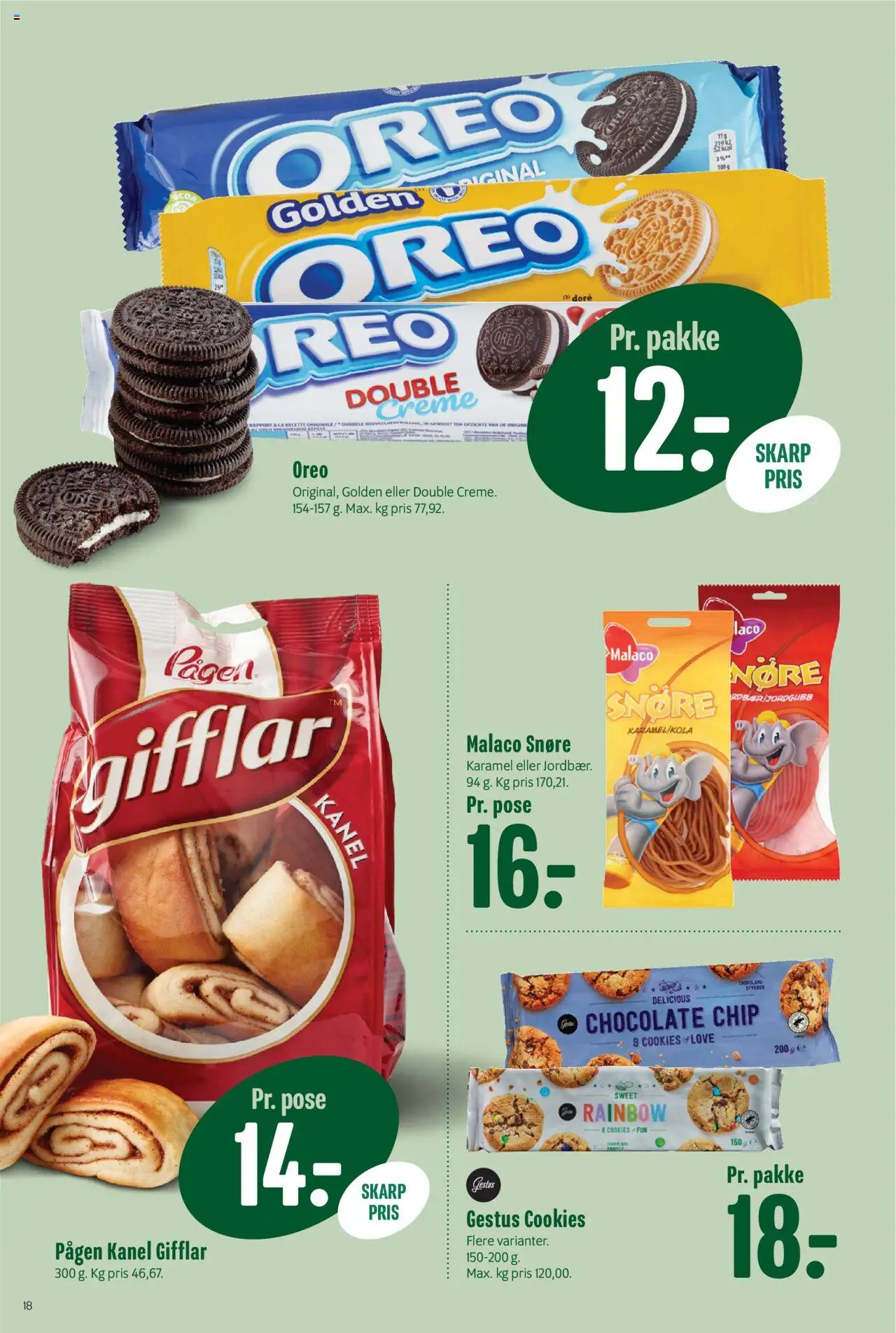 Min Købmand tilbudsavis – gyldig fra 05.09.2025 | Side: 18 | Produkter: Creme, Kanel, Cookies, Oreo