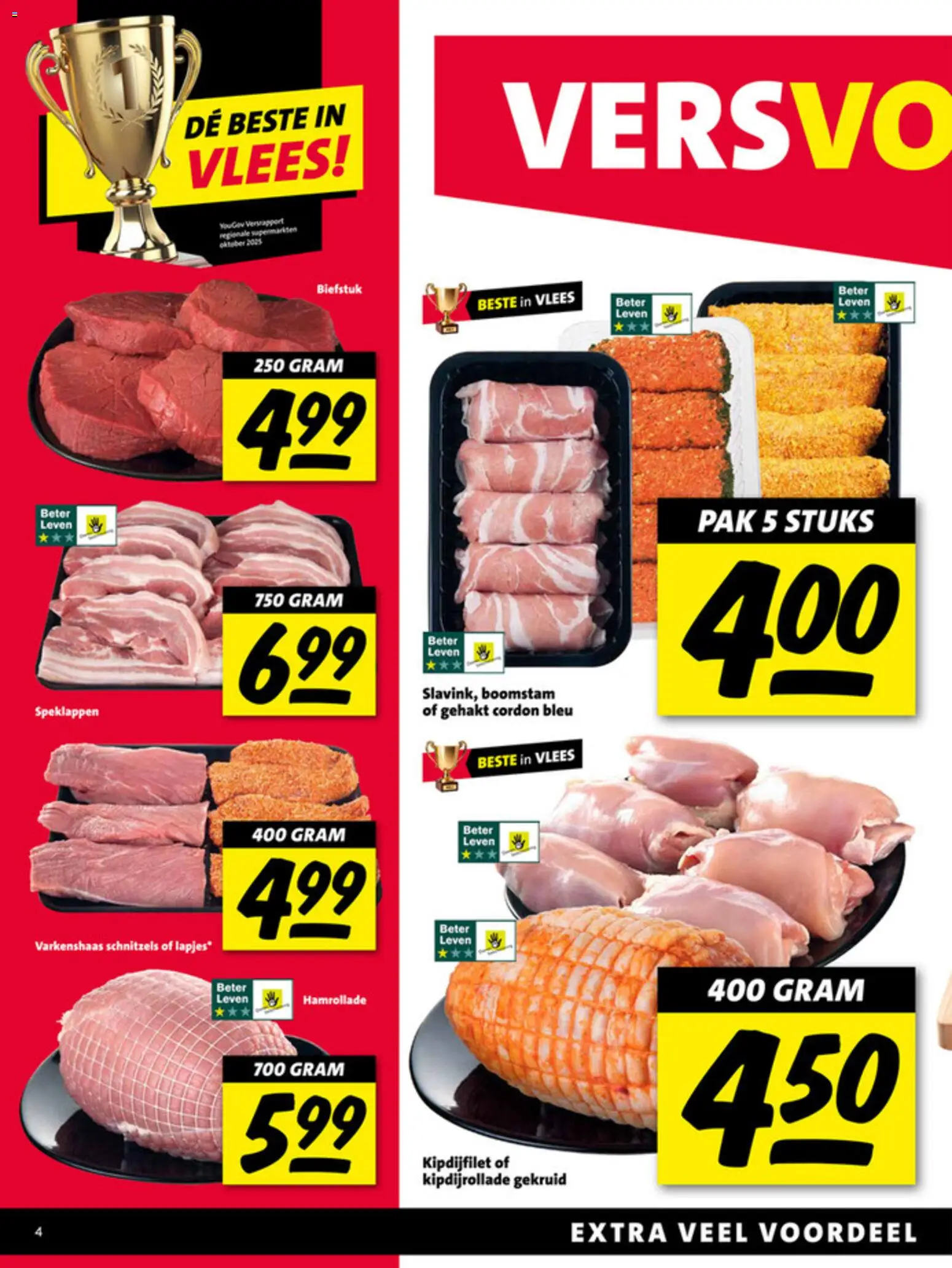 {H1} | Pagina: 4 | Producten: Kisperec, Biefstuk, Gehakt