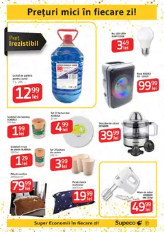 Ofertele Supeco valabile de la 27.12.2025 | Pagină: 17 | Produse: Bec, Mixer, Storcător, Pătură