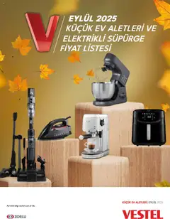 03.09.2025 tarihinden itibaren geçerli olan Vestel kataloğu önizlemesi