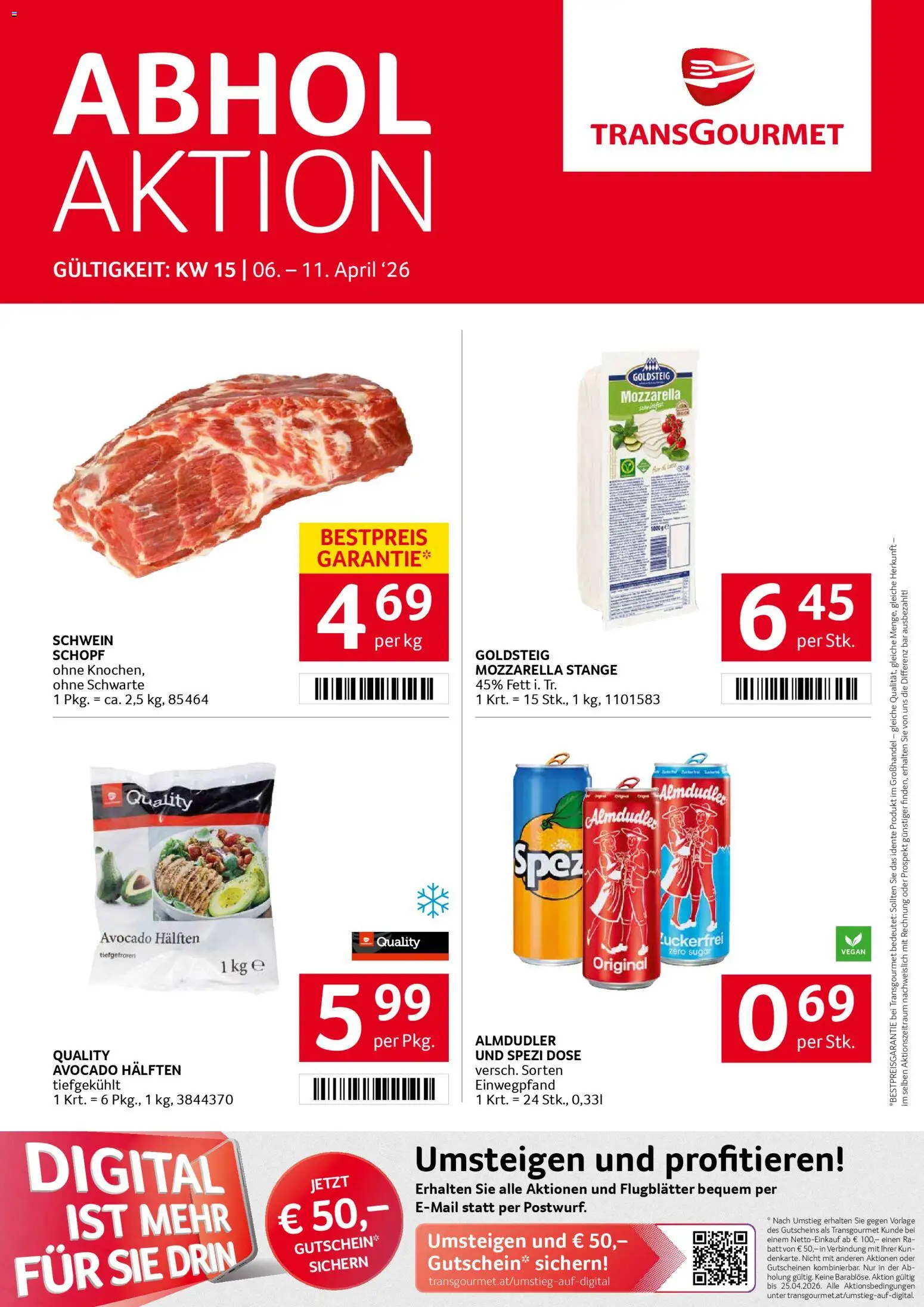 Transgourmet Flugblatt gültig ab 06.04.2026 | Seite: 1 | Produkte: Avocado