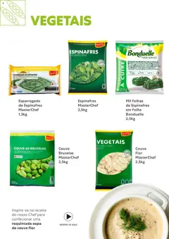 Recheio - Congelados do Mar e da Terra │ válido de 14.07.2025 | Página: 29 | Produtos: Espinafres, Sopa, Couve