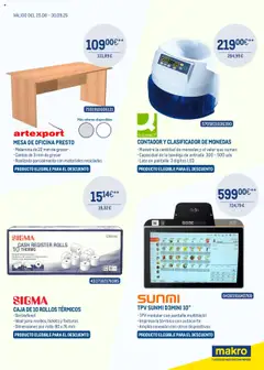 Makro catálogo │ válido desde el 25.08.2025 | Página: 3 | Productos: Impresora, Bandeja, Mesa, Caja