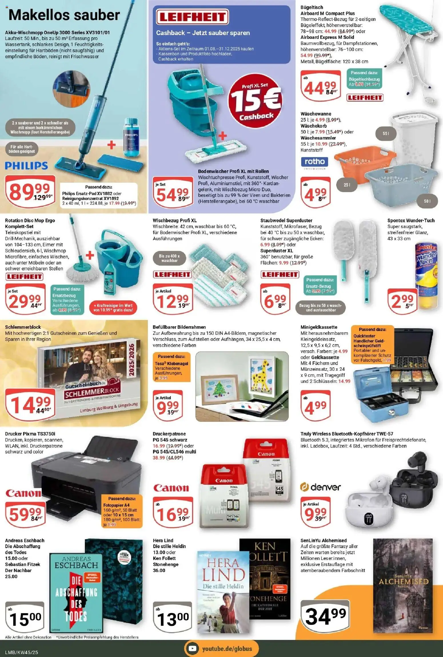 Globus prospekt Limburg	 – gültig ab 02.11.2025 | Seite: 22 | Produkte: Mikrofon, Philips, Bilderrahmen, Drucker