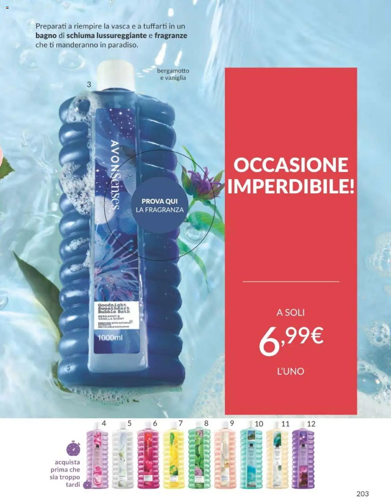 Volantino Avon del 01.09.2025 | Pagina: 203 | Prodotti: Bagno, Fragranza