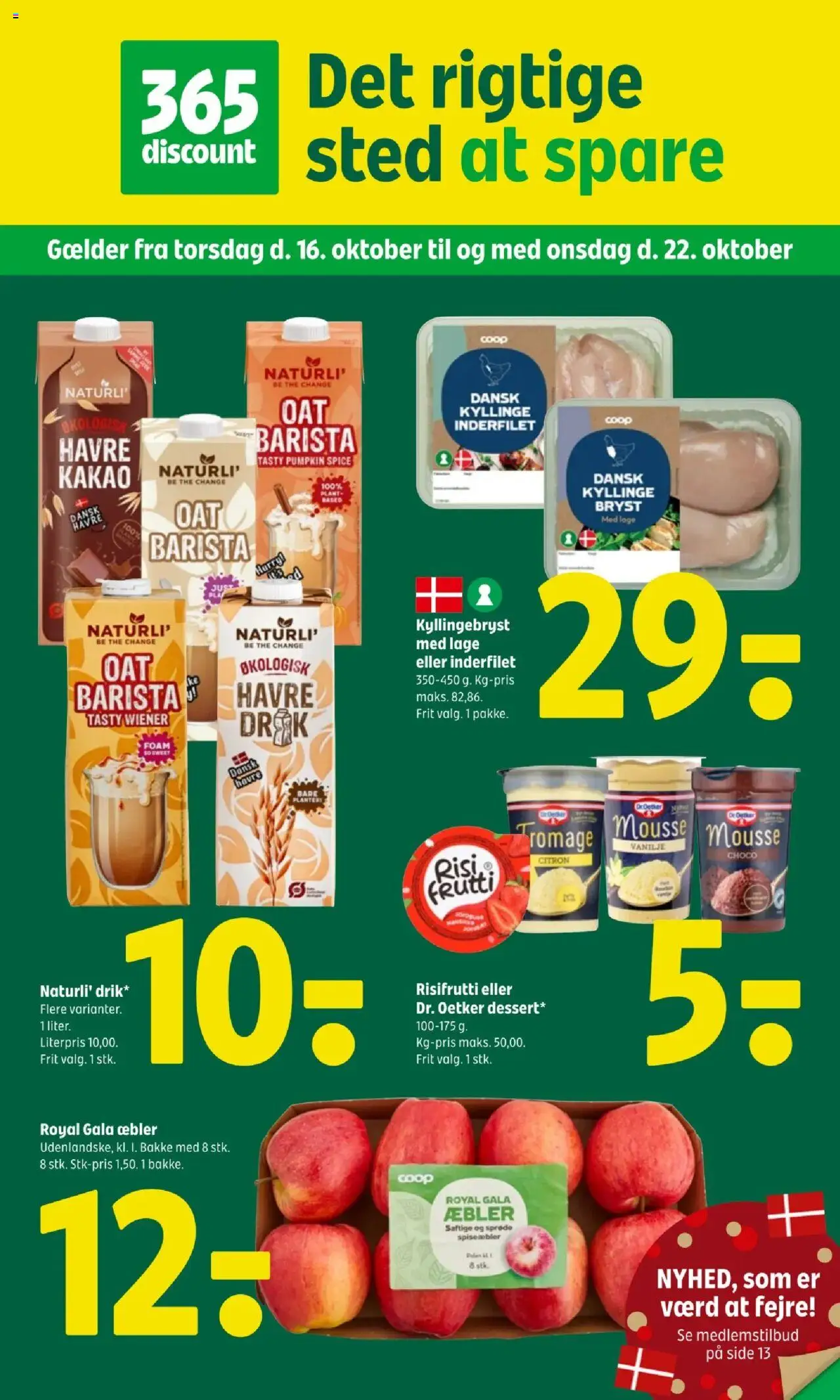Coop 365 tilbudsavis – gyldig fra 16.10.2025 | Side: 1 | Produkter: Æbler, Kakao, Vanilje, Søm