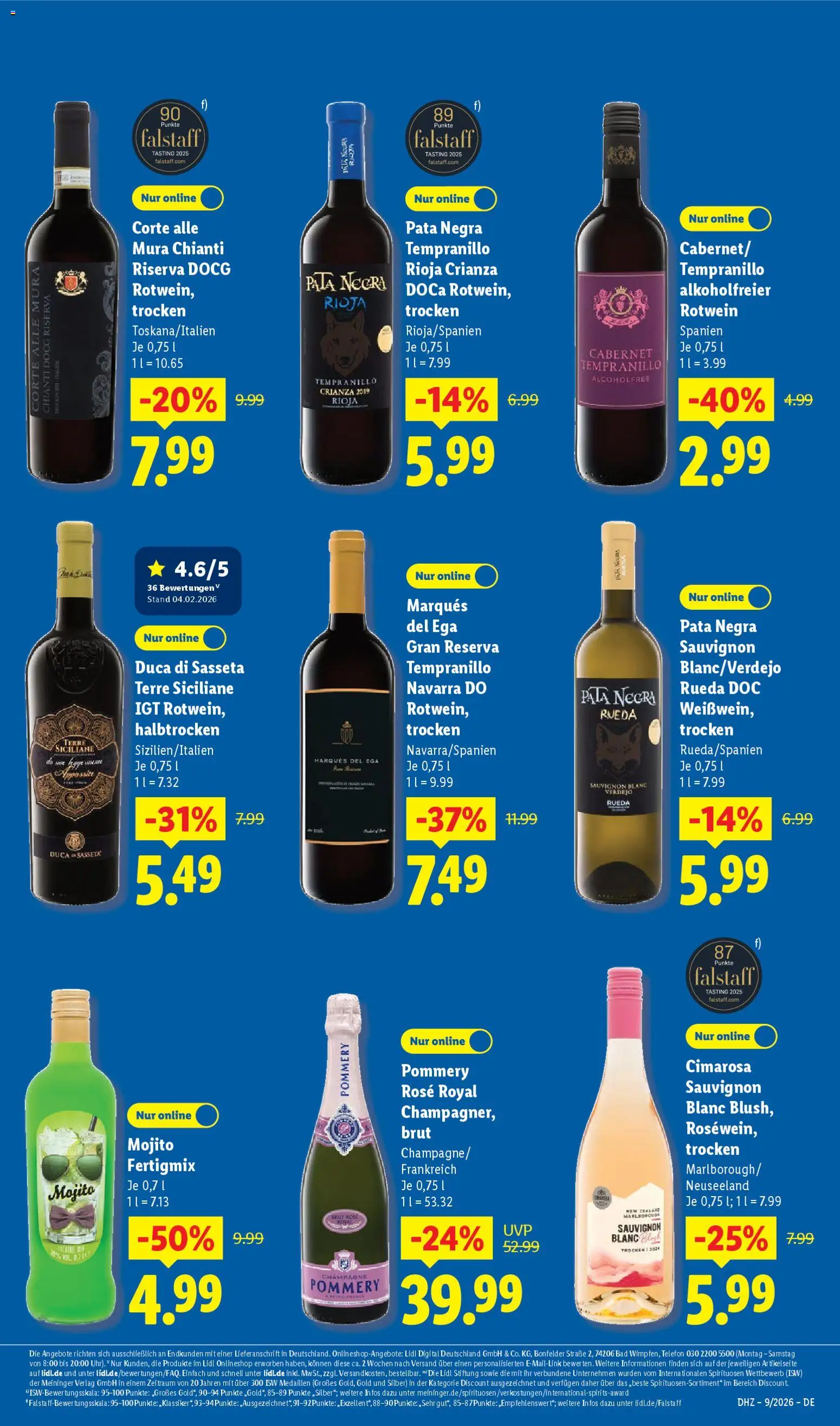 Lidl Německo leták od 23.02.2026 | Strana: 55 | Produkty: Telefon, Mojito, Champagne