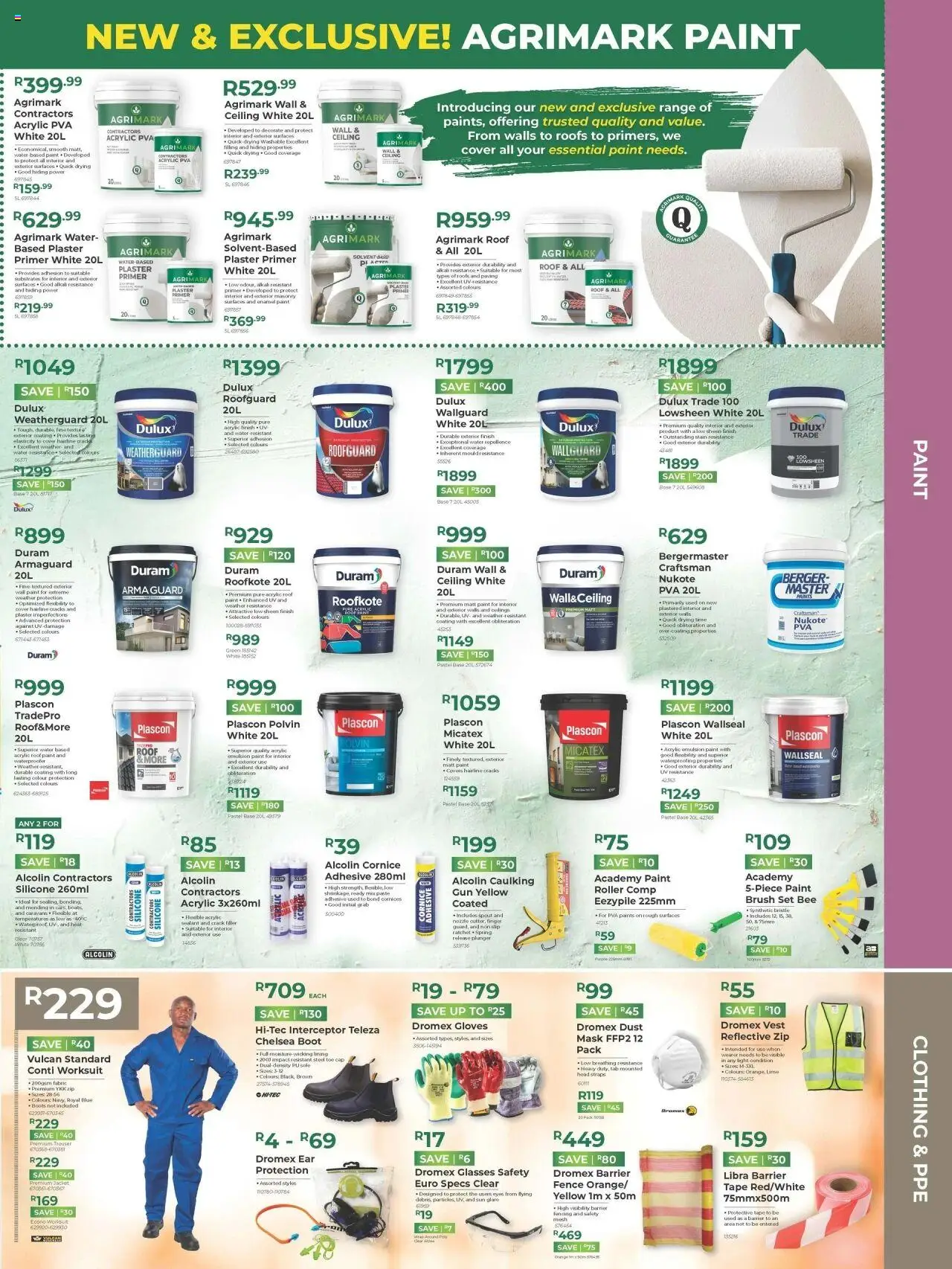 New Agrimark catalogue – valid from 15.10.2025 | Page: 3 | Products: Boots, Cap, Paint, Crack filler