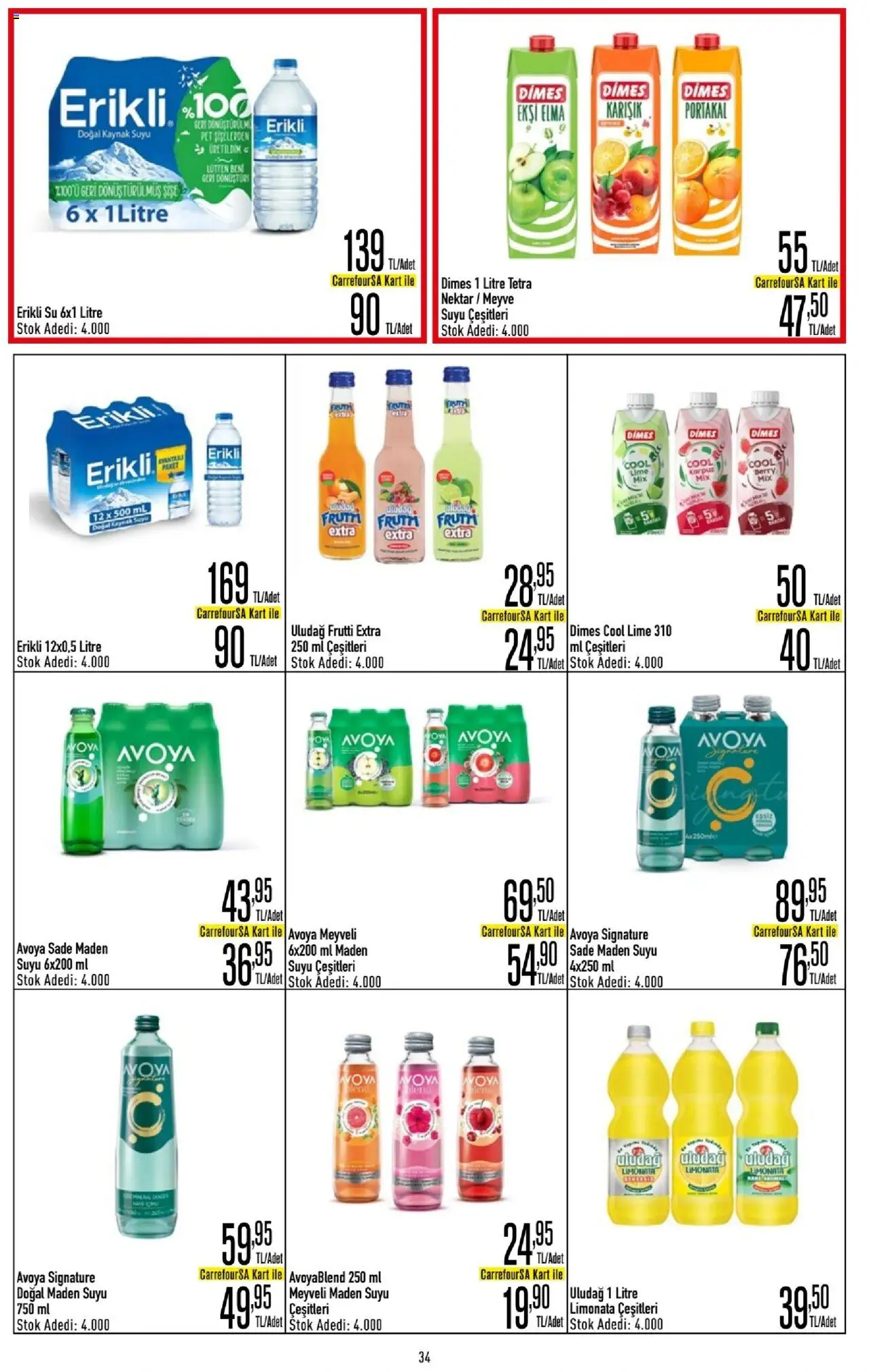 CarrefourSA Katalog - 29.05.2025 tarihinden itibaren geçerlidir | Sayfa: 34 | Ürünler: Limonata, Portakal, Meyve, Nane