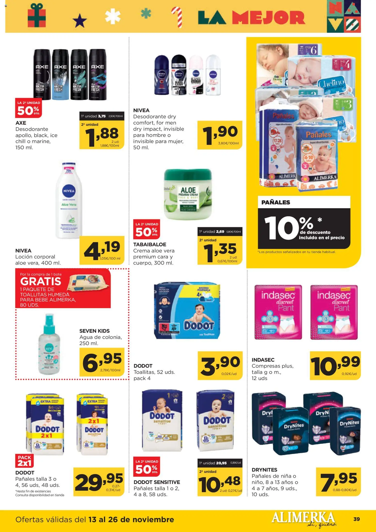 Alimerka folleto Castilla y León │ válido desde el 13.11.2025 | Página: 41 | Productos: Desodorante, Loción corporal, Crema, Γλυφιτζούρι