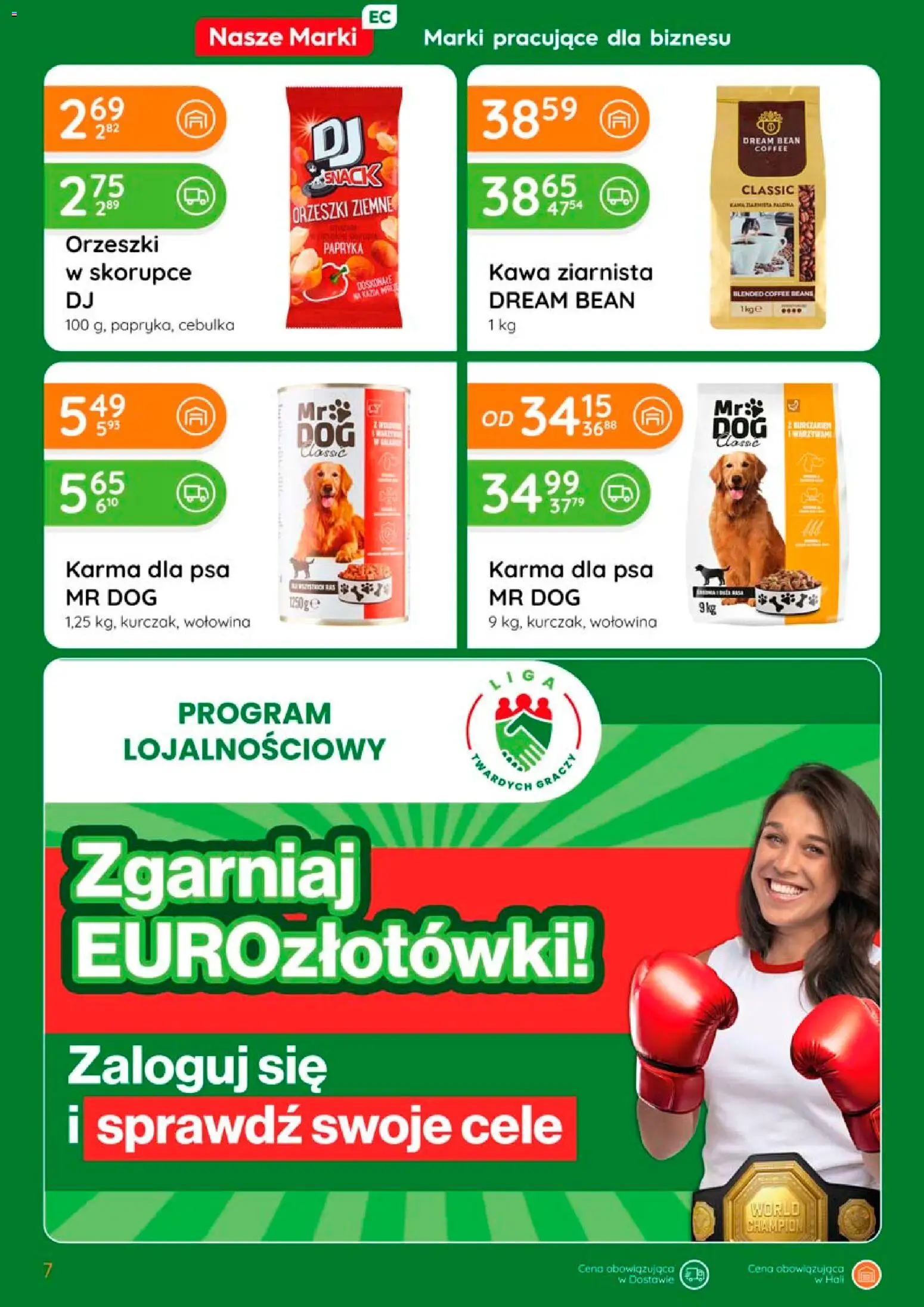Eurocash gazetka od 02.04.2026 | Strona: 7 | Produkty: Kawa ziarnista, Papryka, Orzeszki ziemne, Kawa