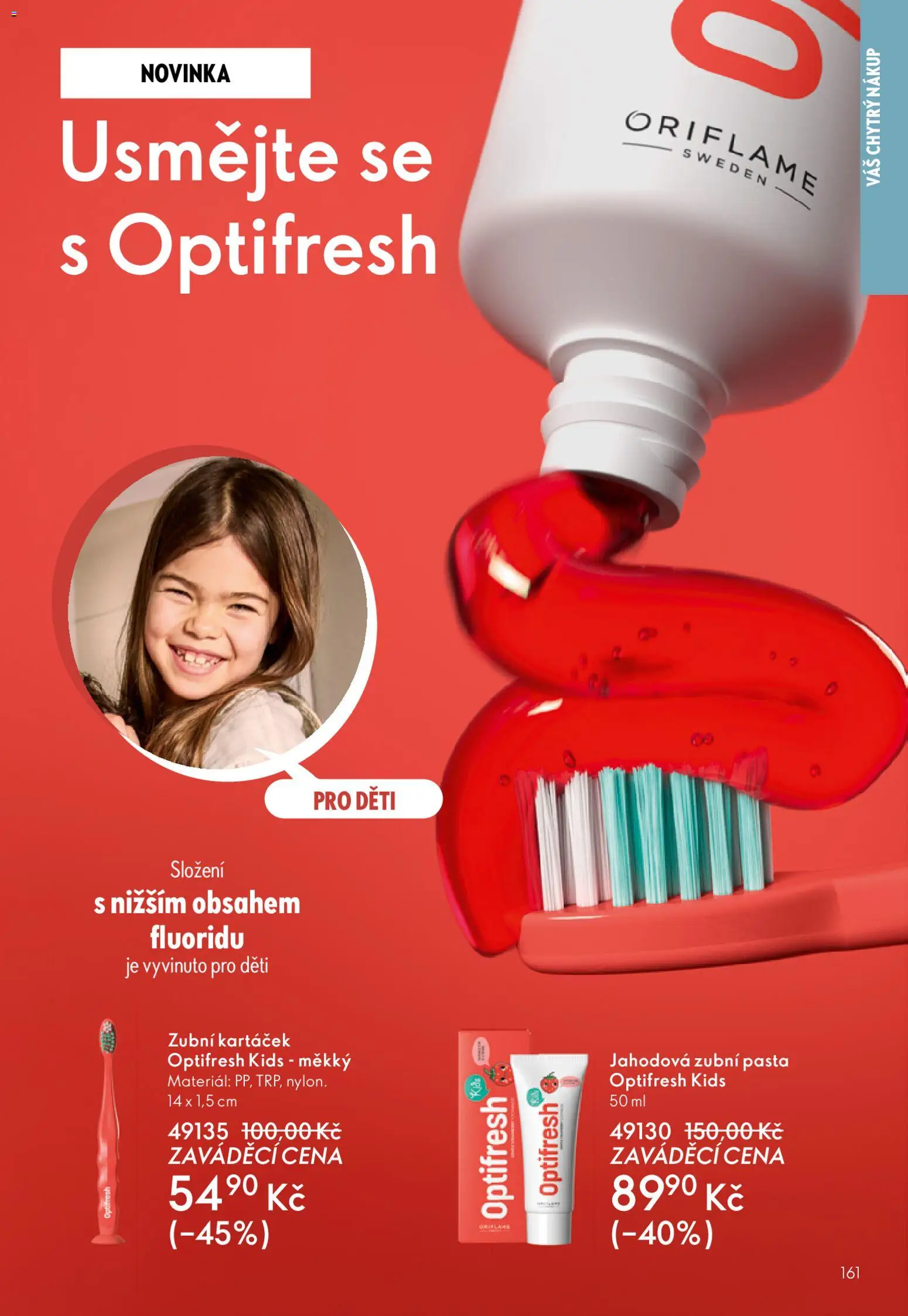 Oriflame katalog č.01/2026 od 30.12.2025 | Strana: 161 | Produkty: Zubní pasta, Zubní kartáček
