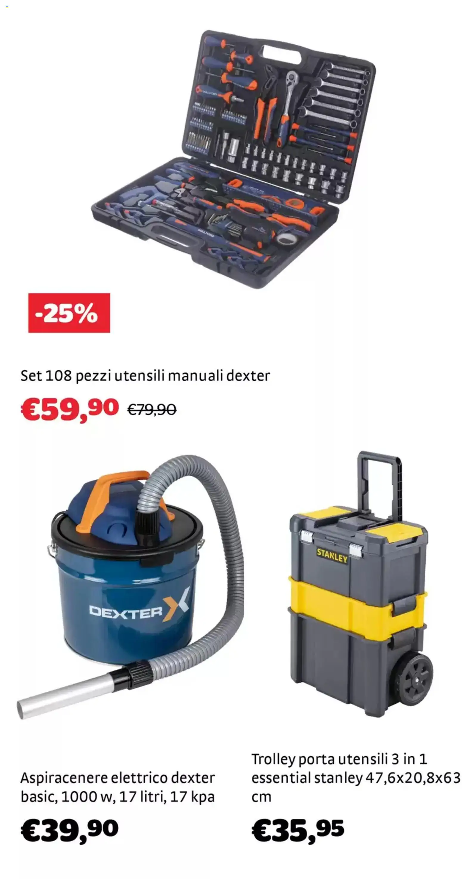 Volantino Brico Center del 04.02.2026 | Pagina: 26 | Prodotti: Aspiracenere, Trolley