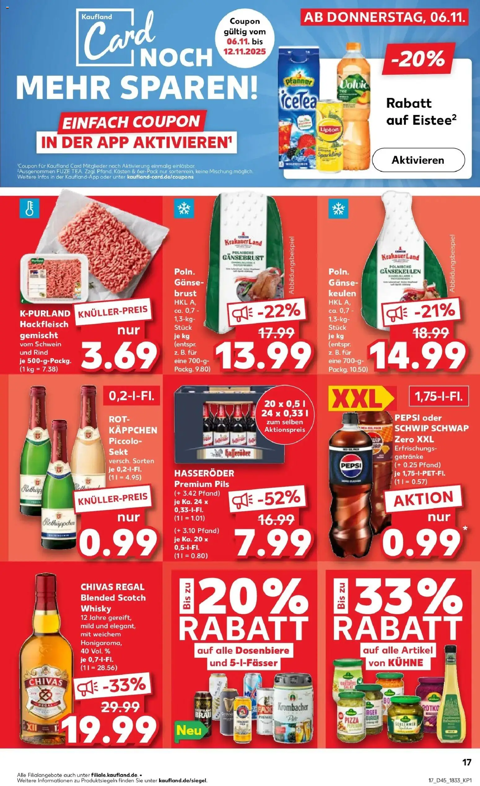 Kaufland prospekt Aachen	 – gültig ab 10.11.2025 | Seite: 17 | Produkte: Regal, Pils, Schwip schwap, Hasseröder