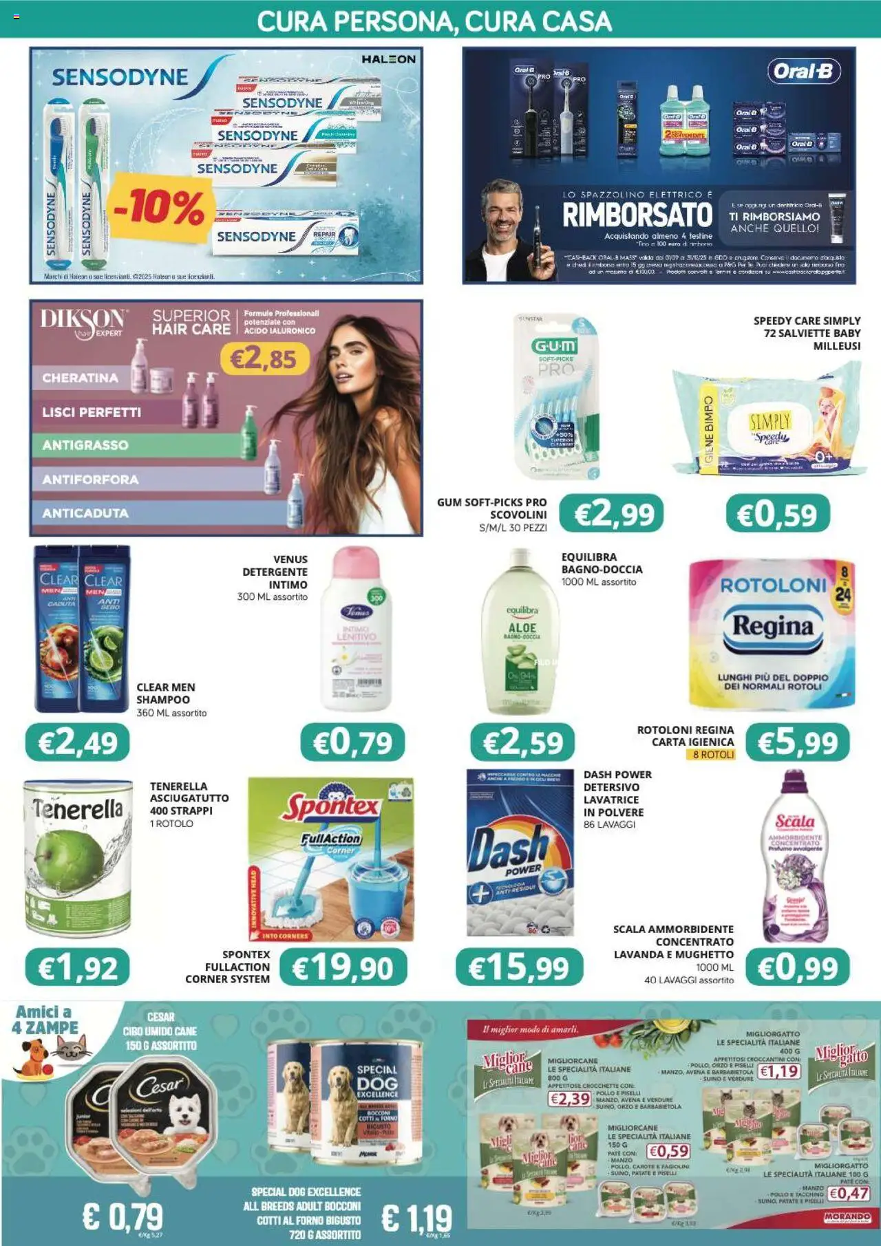 Volantino Visotto del 08.10.2025 | Pagina: 7 | Prodotti: Ammorbidente, Intimo, Crocchette, Piselli