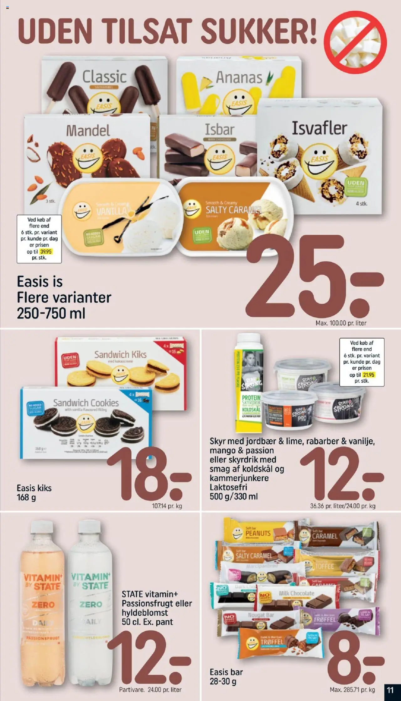 Rema 1000 Tilbudsavis gyldig fra 06.07.2025 | Side: 11 | Produkter: Chokolade, Koldskål, Isvafler, Marcipan