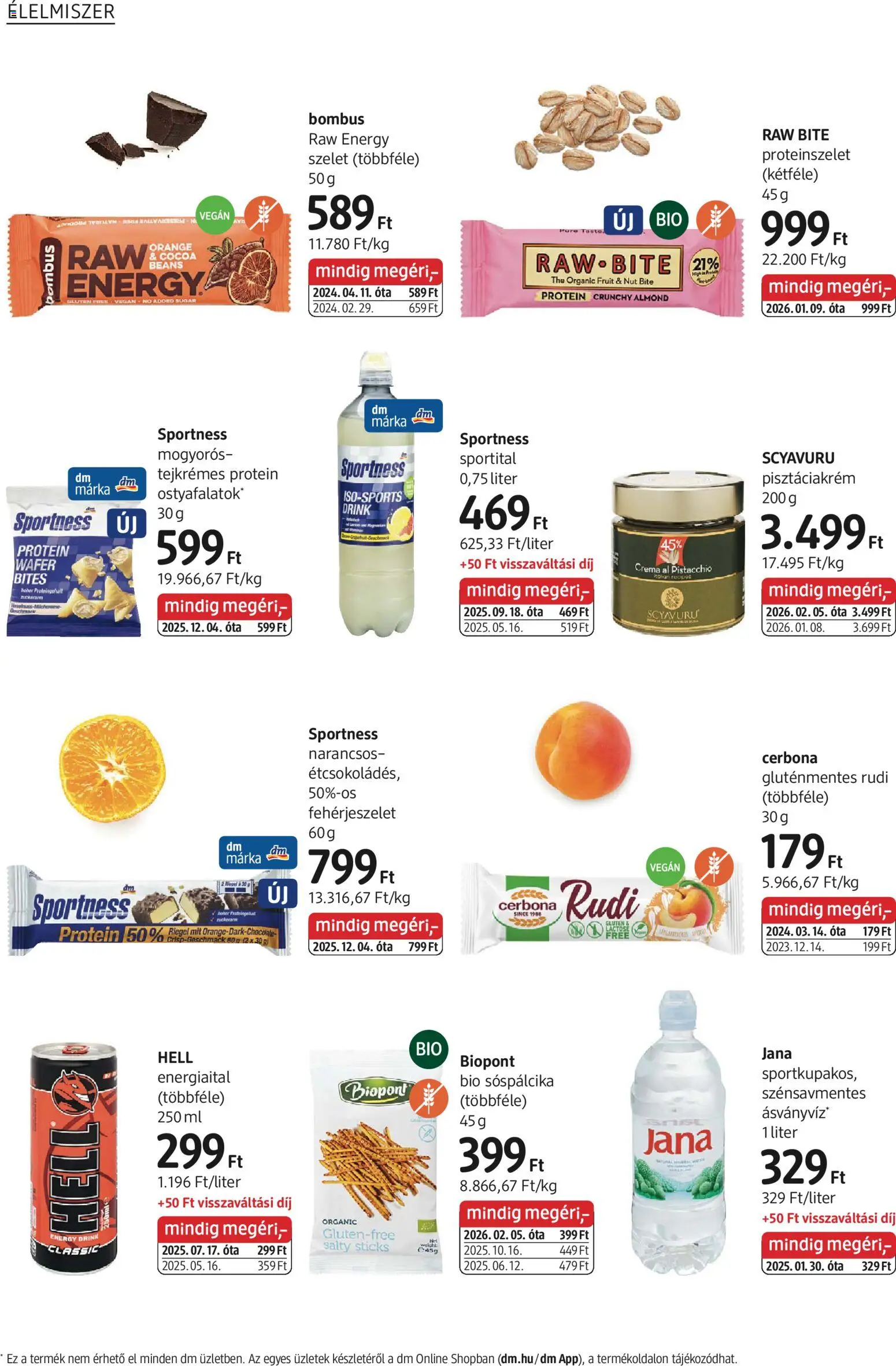 DM Drogerie Markt akciós ujság - amely érvényes a következő dátumtól: 05.03.2026 | Oldal: 18 | Termékek: Protein, Proteinszelet, Ásványvíz, Vegán