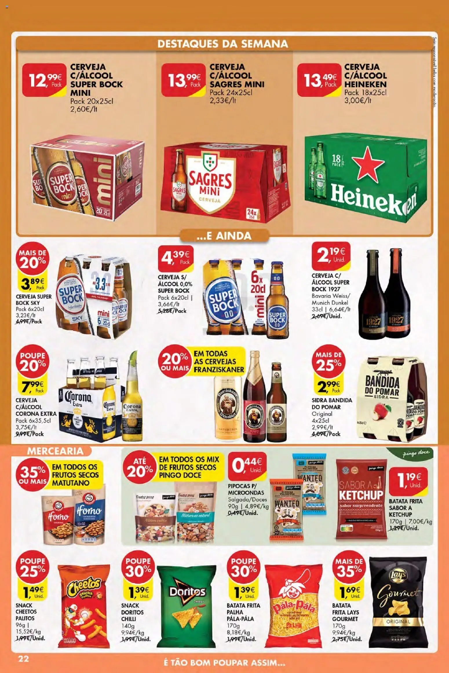 Pingo Doce Poupe Esta Semana Açores │ válido de 16.04.2026 | Página: 22 | Produtos: Batata, Forno, Batata frita, Super bock