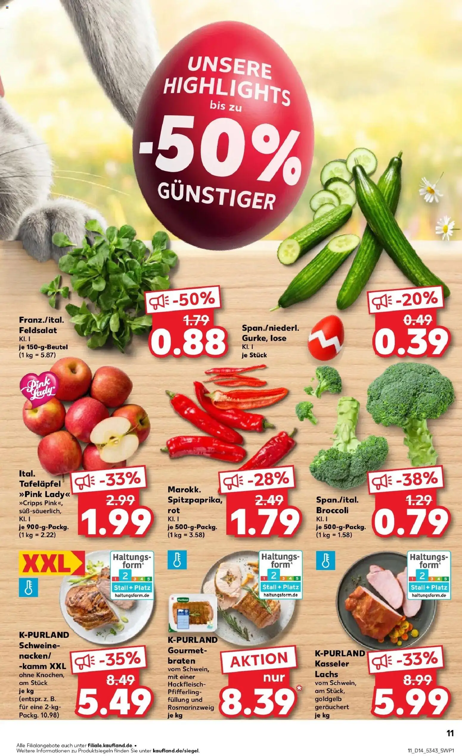 Kaufland Prospekt Pocking	 – gültig ab 02.04.2026 | Seite: 11 | Produkte: Apple, Lachs, Chili, Hackfleisch