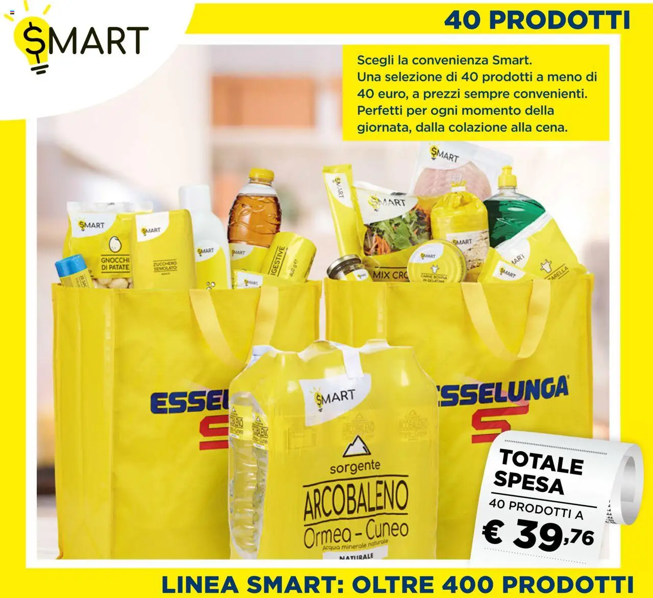 Volantino Esselunga S del 26.06.2025 | Pagina: 2 | Prodotti: Acqua, Zucchero, Gnocchi, Acqua minerale