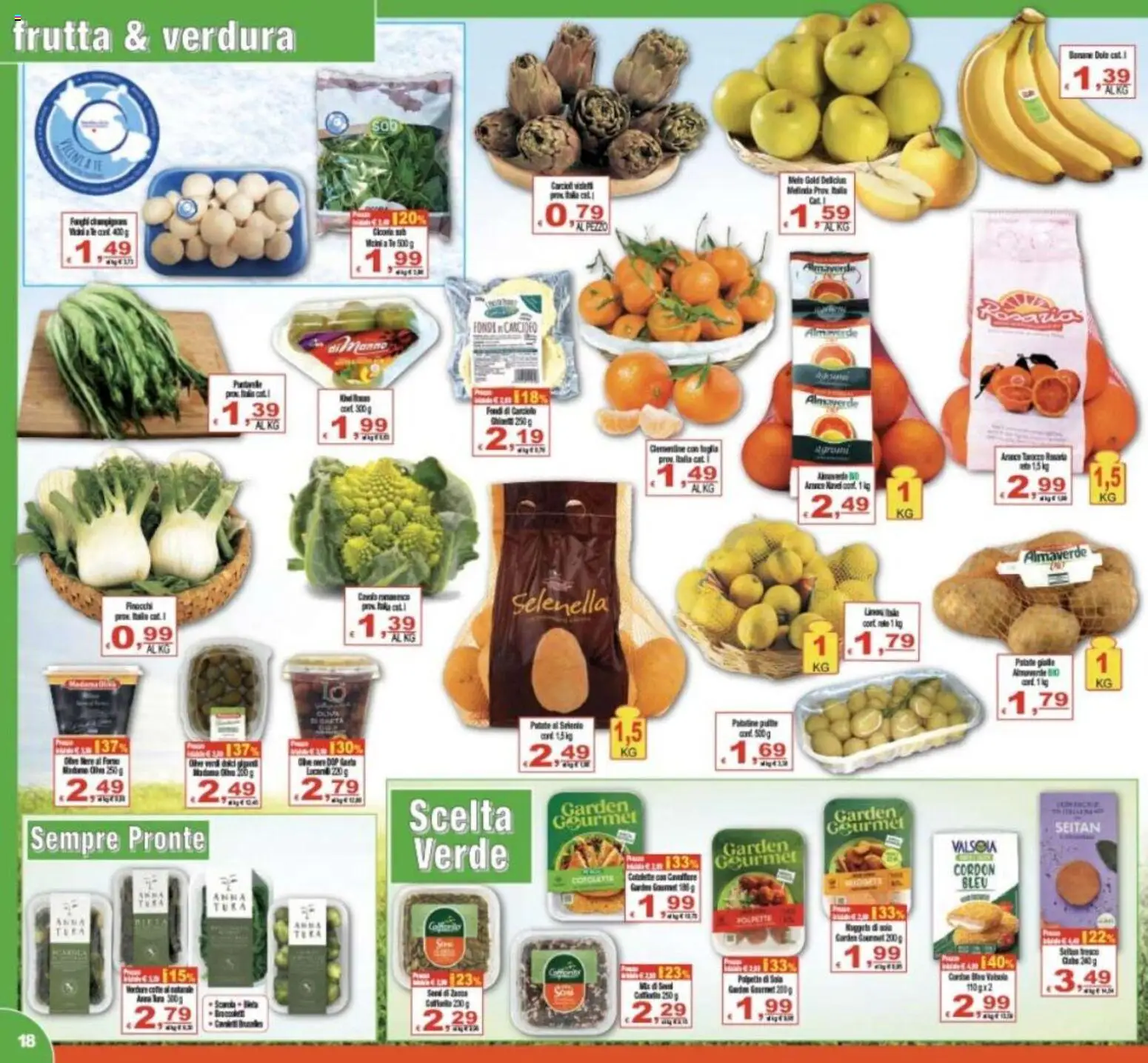 Volantino CTS del 16.12.2025 | Pagina: 18 | Prodotti: Mele, Frutta, Finocchi, Seitan