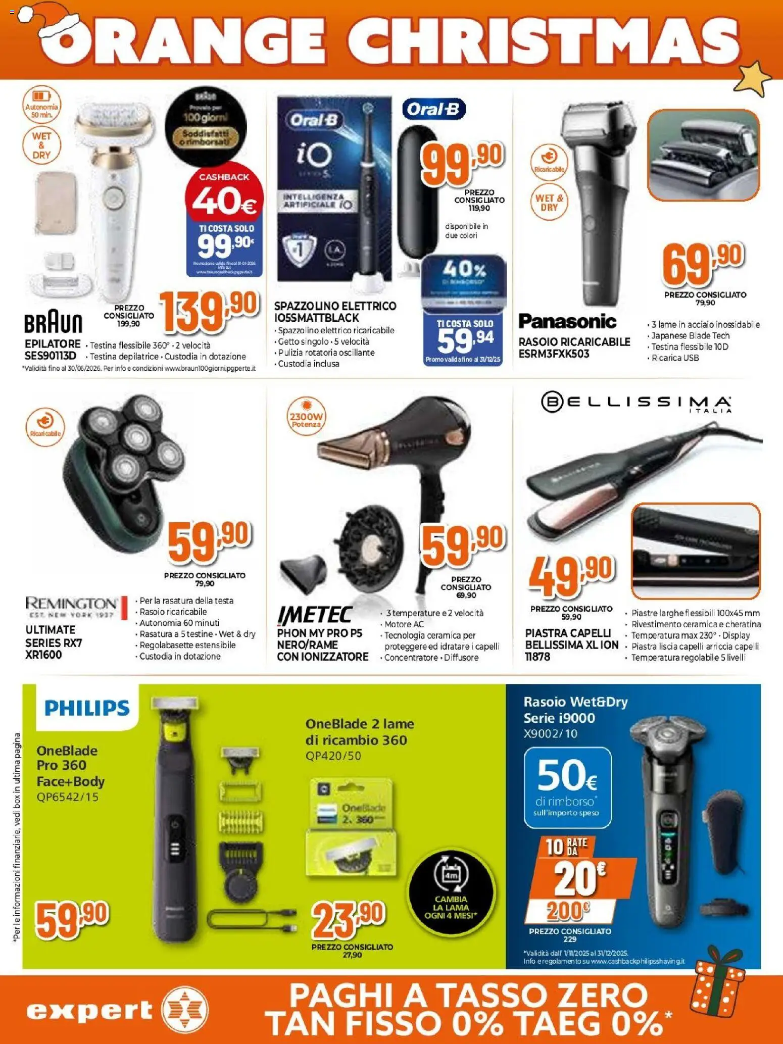 Volantino Expert del 02.12.2025 | Pagina: 20 | Prodotti: Spazzolino, USB, Epilatore, Spazzolino elettrico