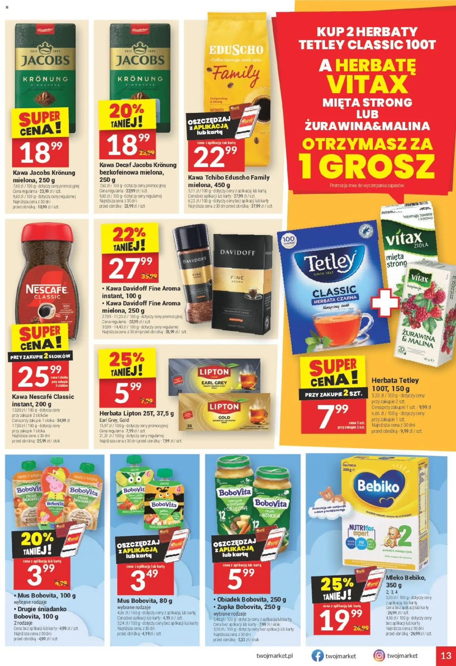 Twój Market Gazetka od 18.02.2026 | Strona: 13 | Produkty: Malina, Mięta, Żurawina, Owoce