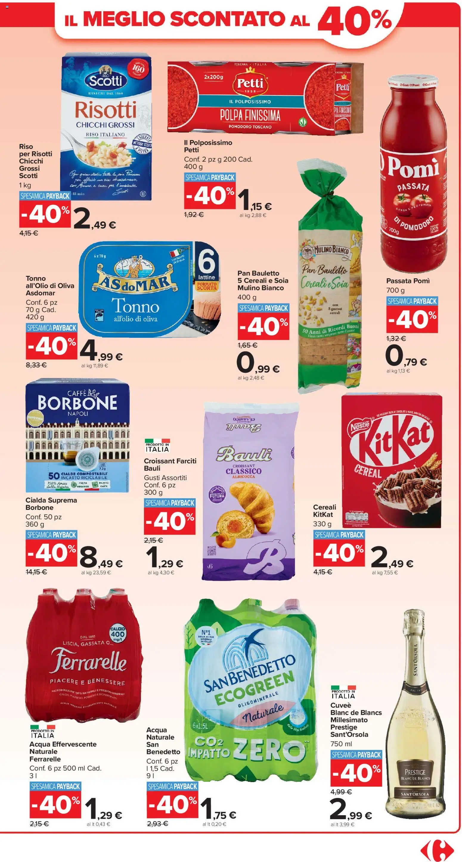 Volantino Carrefour del 02.01.2026 | Pagina: 3 | Prodotti: Cereali, Pomodoro, The, Tonno