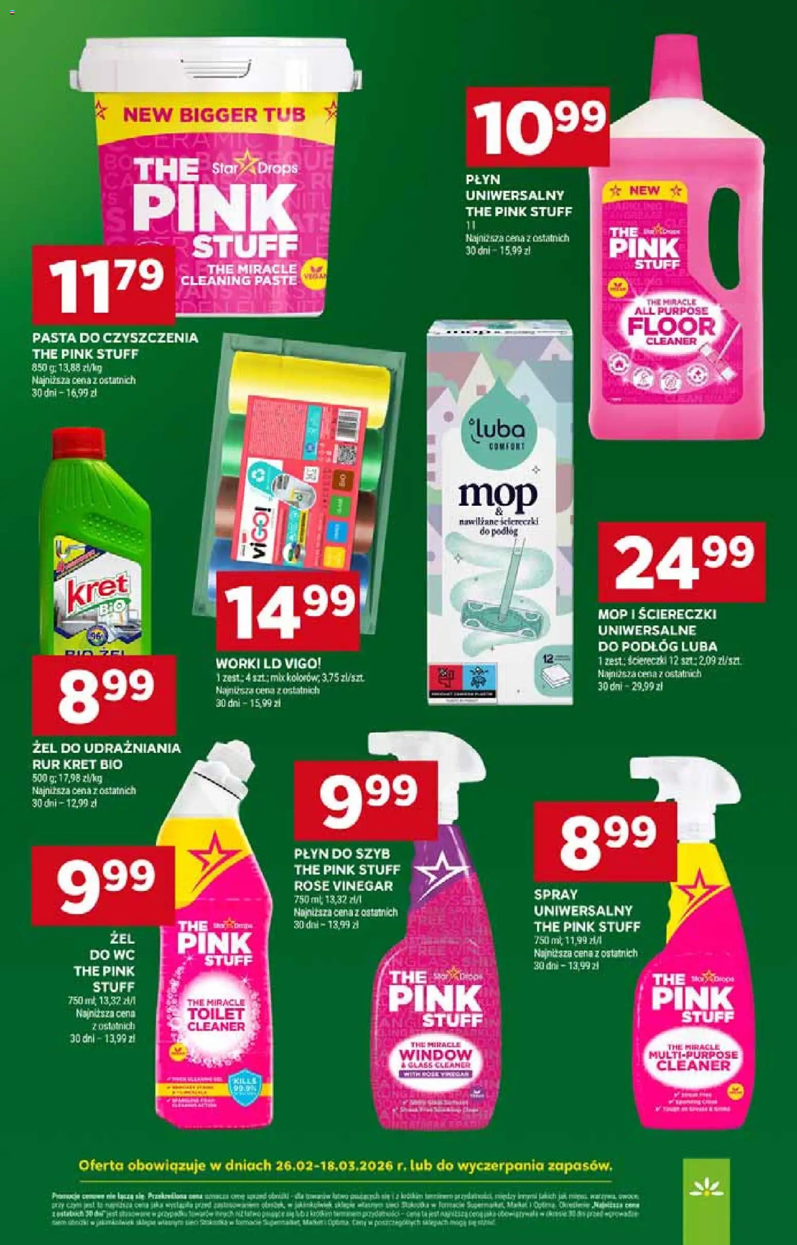 Stokrotka gazetka - Market od 05.03.2026 | Strona: 34 | Produkty: Cleaner