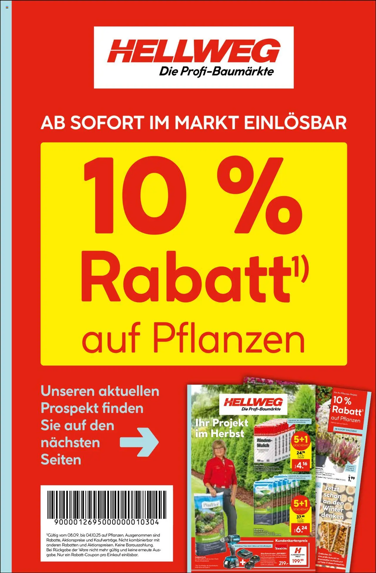 Hellweg Prospekt – gültig ab 08.09.2025 | Seite: 1