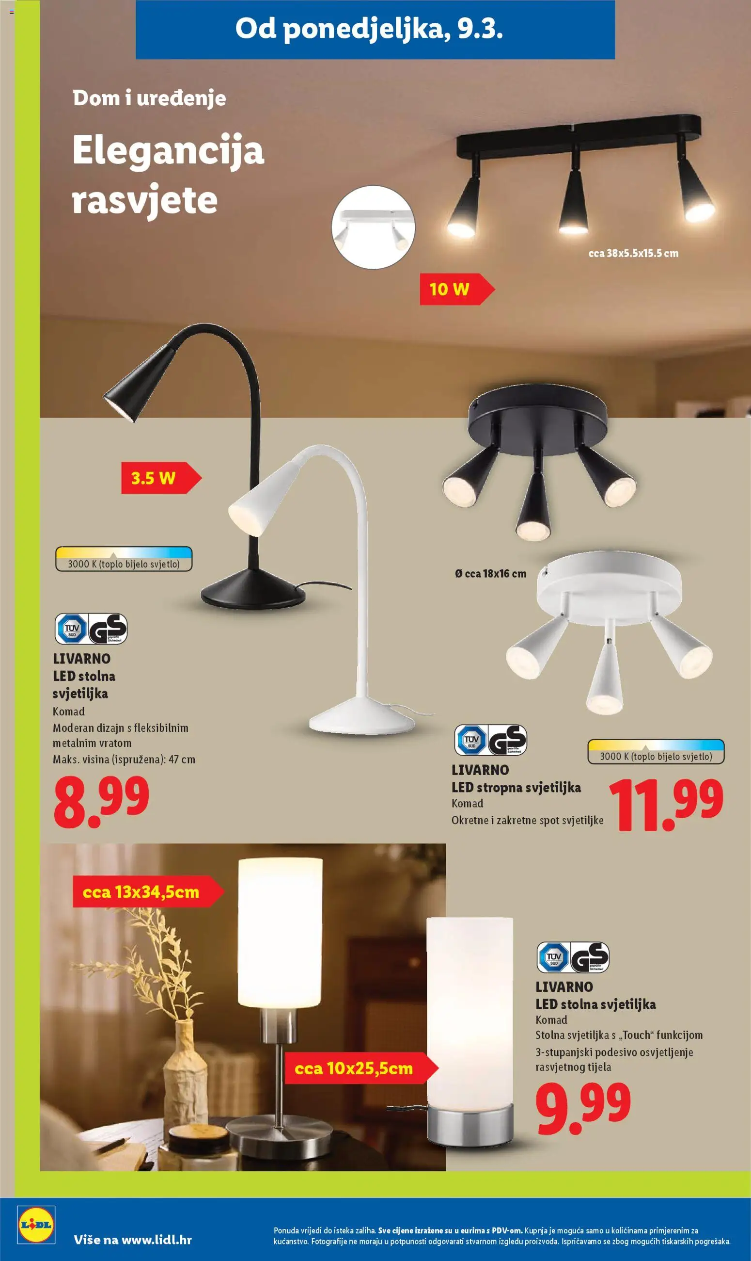 Lidl katalog | vrijedi od 09.03.2026 | Stranica: 38 | Proizvodi: Svjetiljka