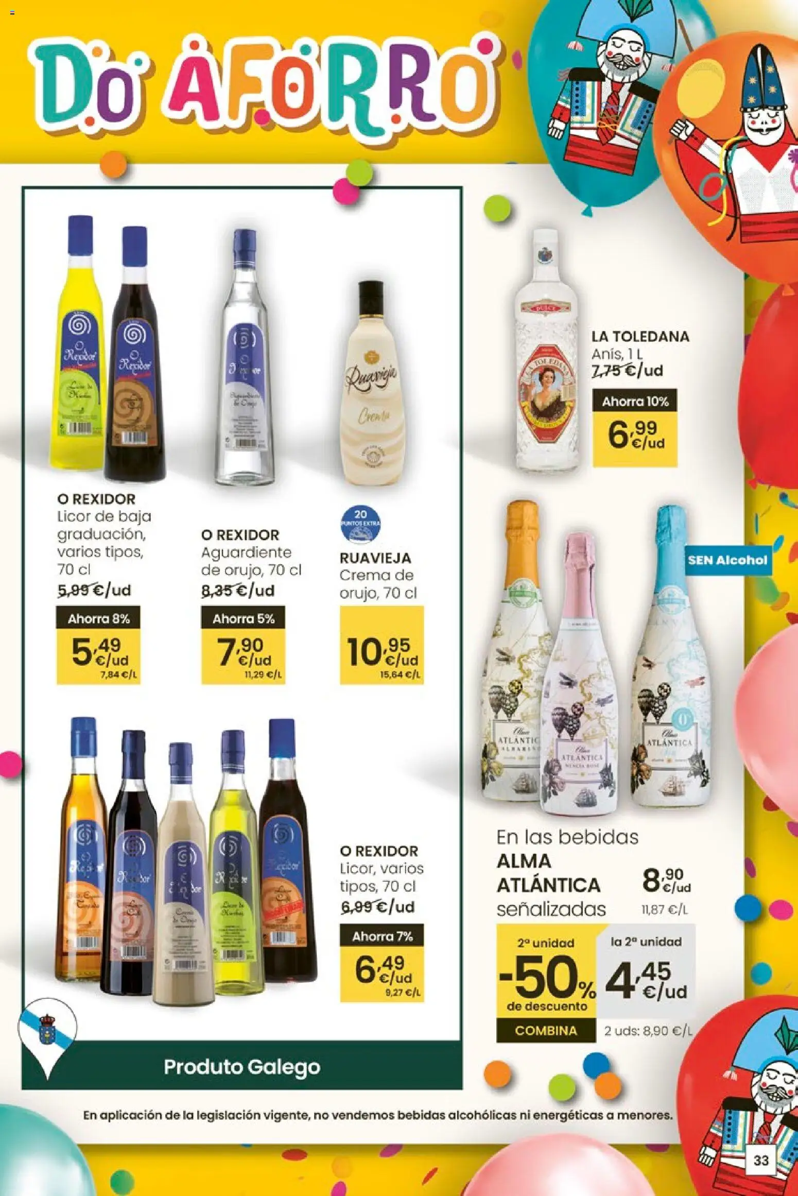 Eroski - Entroido do aforro │ válido desde el 12.02.2026 | Página: 33 | Productos: Licor, Crema
