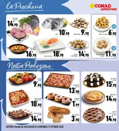 Anteprima del volantino SPIEDINI GRIGLIATI DI SUINO, Grilled pork skewers valido a partire dal 08.10.2025 | Pagina: 12 | Prodotti: Pane, Salmone, Torta, Pesce spada