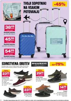 Mercator katalog akcije – veljaven od 11.03.2026 | Stran: 22 | Izdelki: Podloga, Barva, Copati, Kovcek