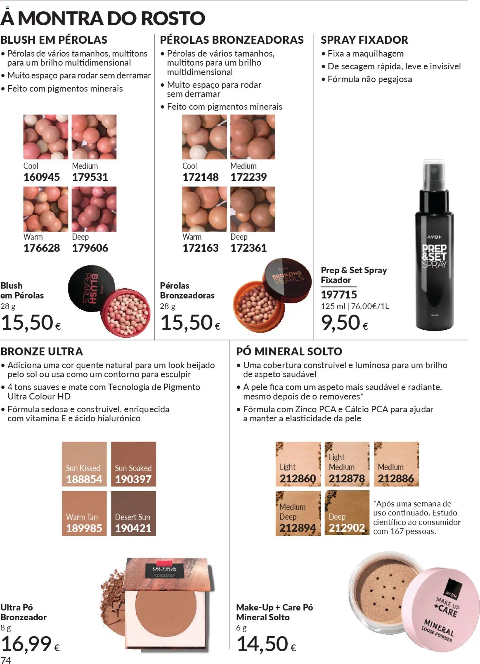 Catálogo Avon Campanha 11 Black Friday │ válido de 01.11.2025 | Página: 74 | Produtos: Pó, Bronzeador, Bronzer, Cálcio