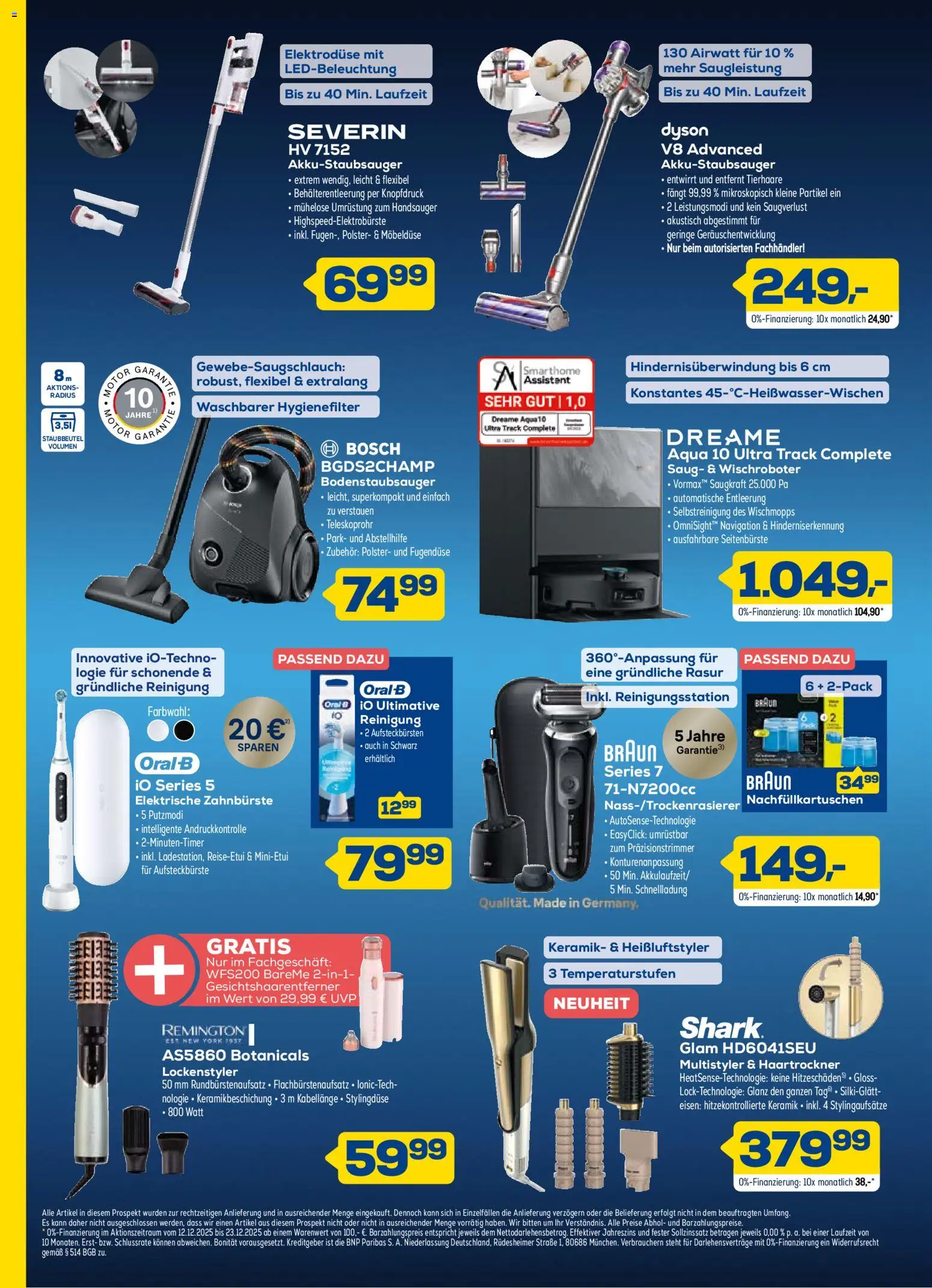 Euronics Aktuelle Angebote – gültig ab 12.12.2025 | Seite: 4 | Produkte: Bosch, Dyson, Haartrockner, Navigation