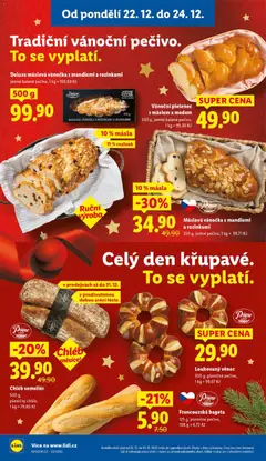 Náhled letáku Chléb someliér, 500 g, pšeničný chléb, 1 kg = 79,80 Kč od 22.12.2025 | Strana: 8