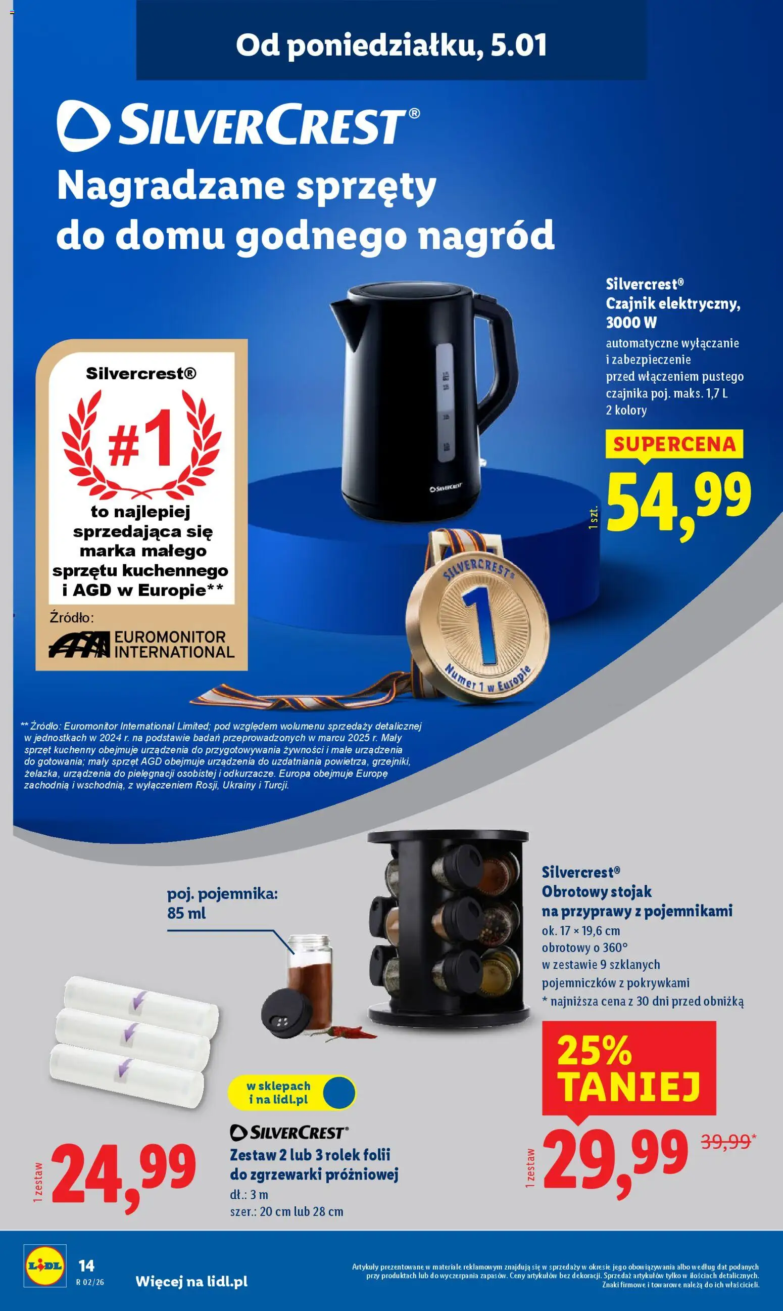 Lidl Katalog od 05.01.2026 | Strona: 18 | Produkty: Czajnik, Przyprawy