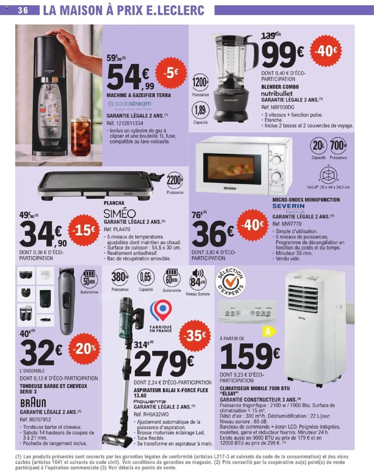  | Page: 36 | Produits: Poids, Poignées, Aspirateur balai, Tasses