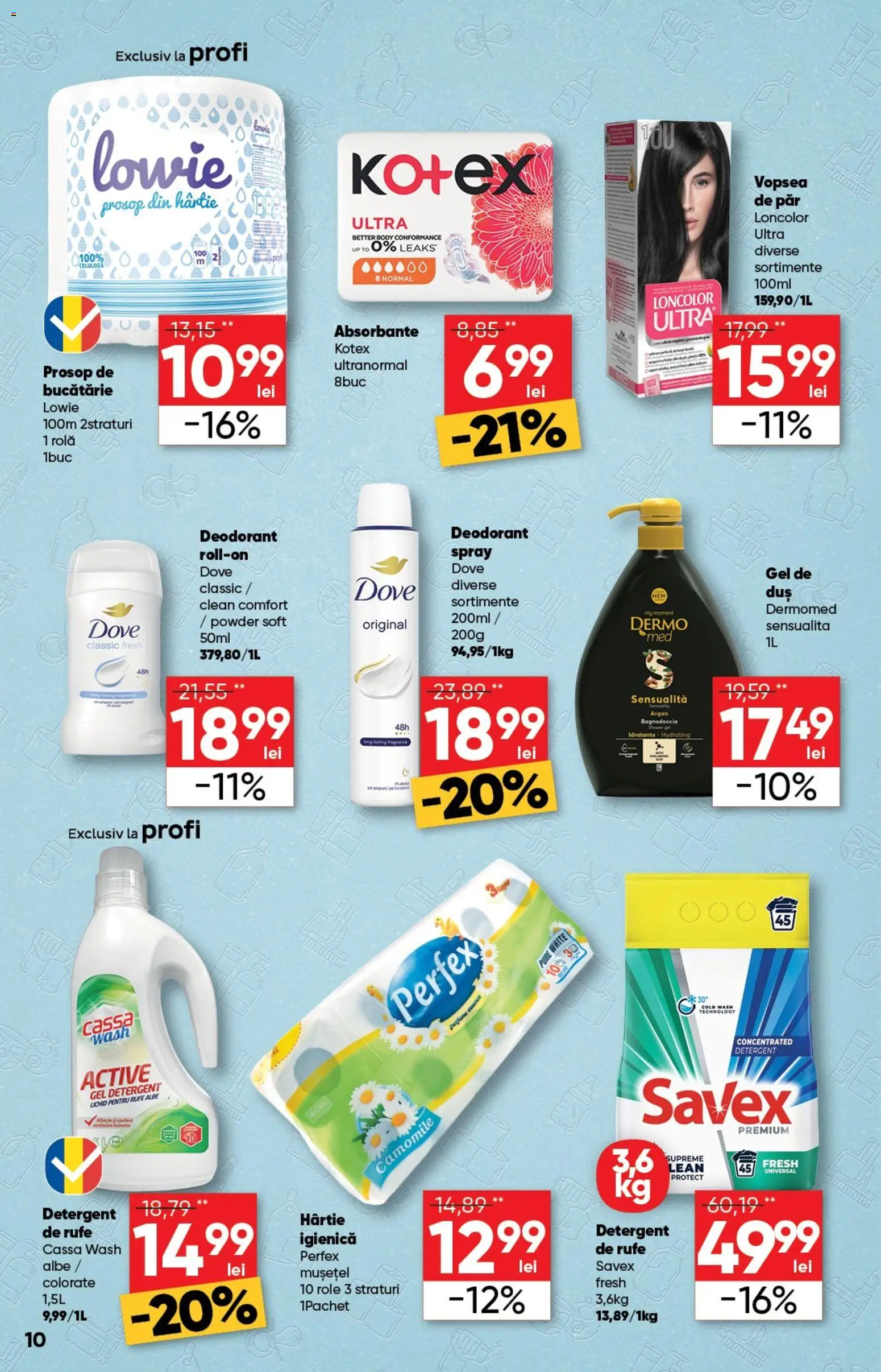 Noul catalog Profi – valabil de la 18.02.2026 | Pagină: 10 | Produse: Pomelo, Vopsea, Body, Detergent