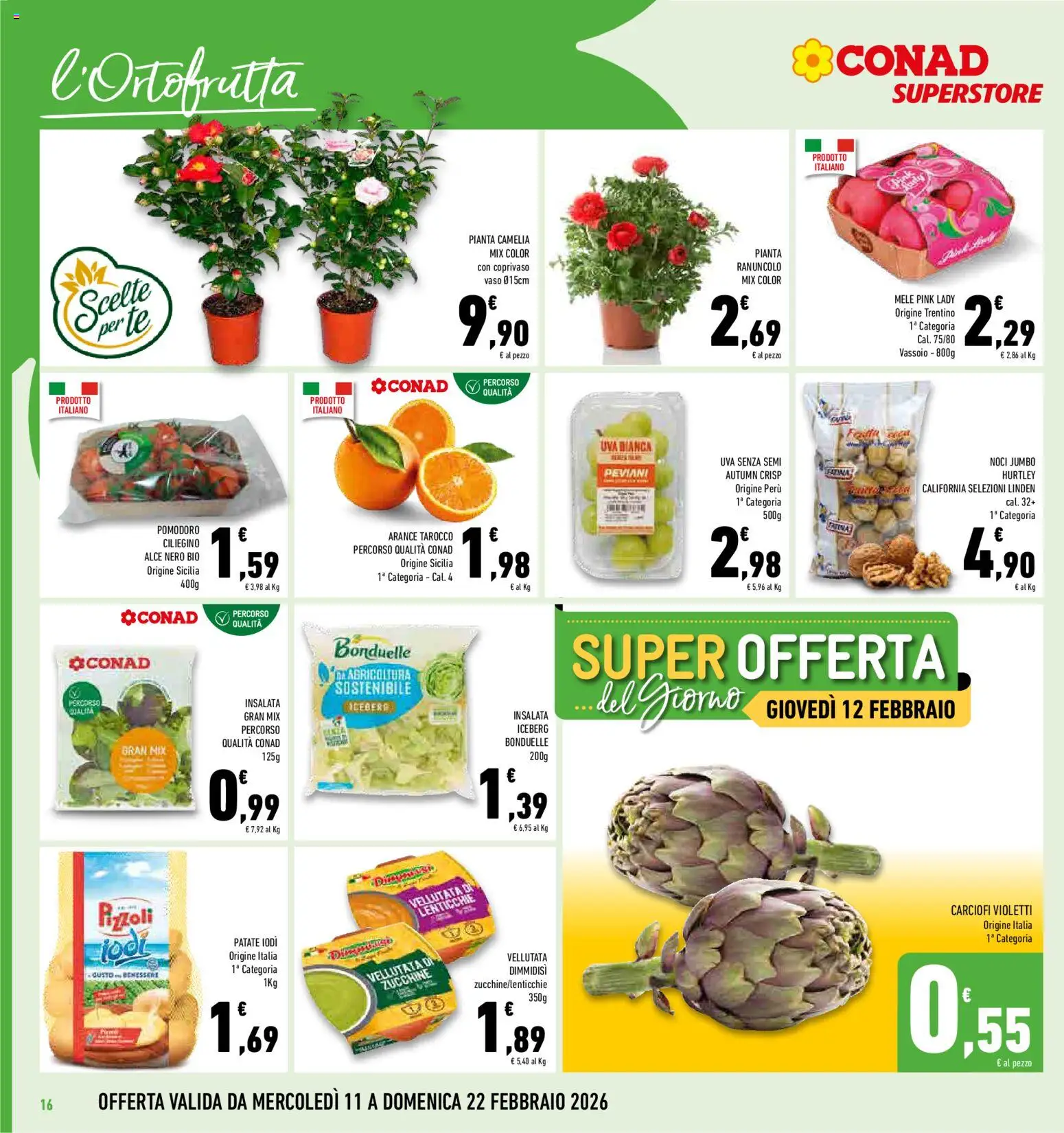 Volantino Conad del 11.02.2026 | Pagina: 16