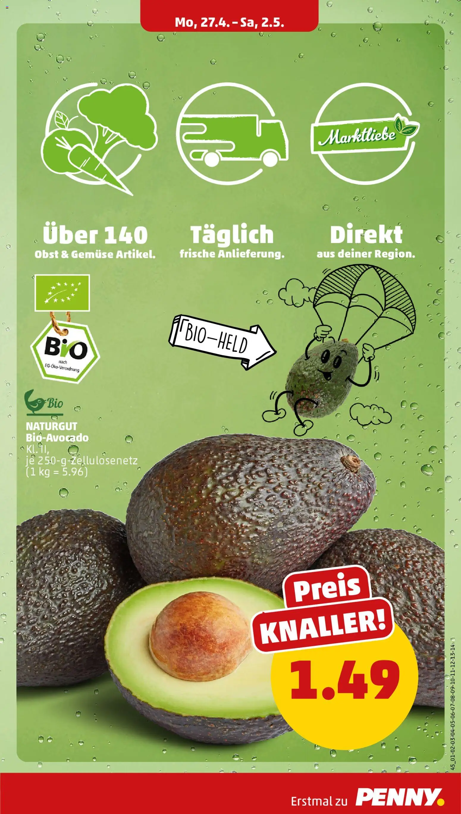 Penny Prospekt 	 – gültig ab 27.04.2026 | Seite: 5 | Produkte: Gemüse, Obst