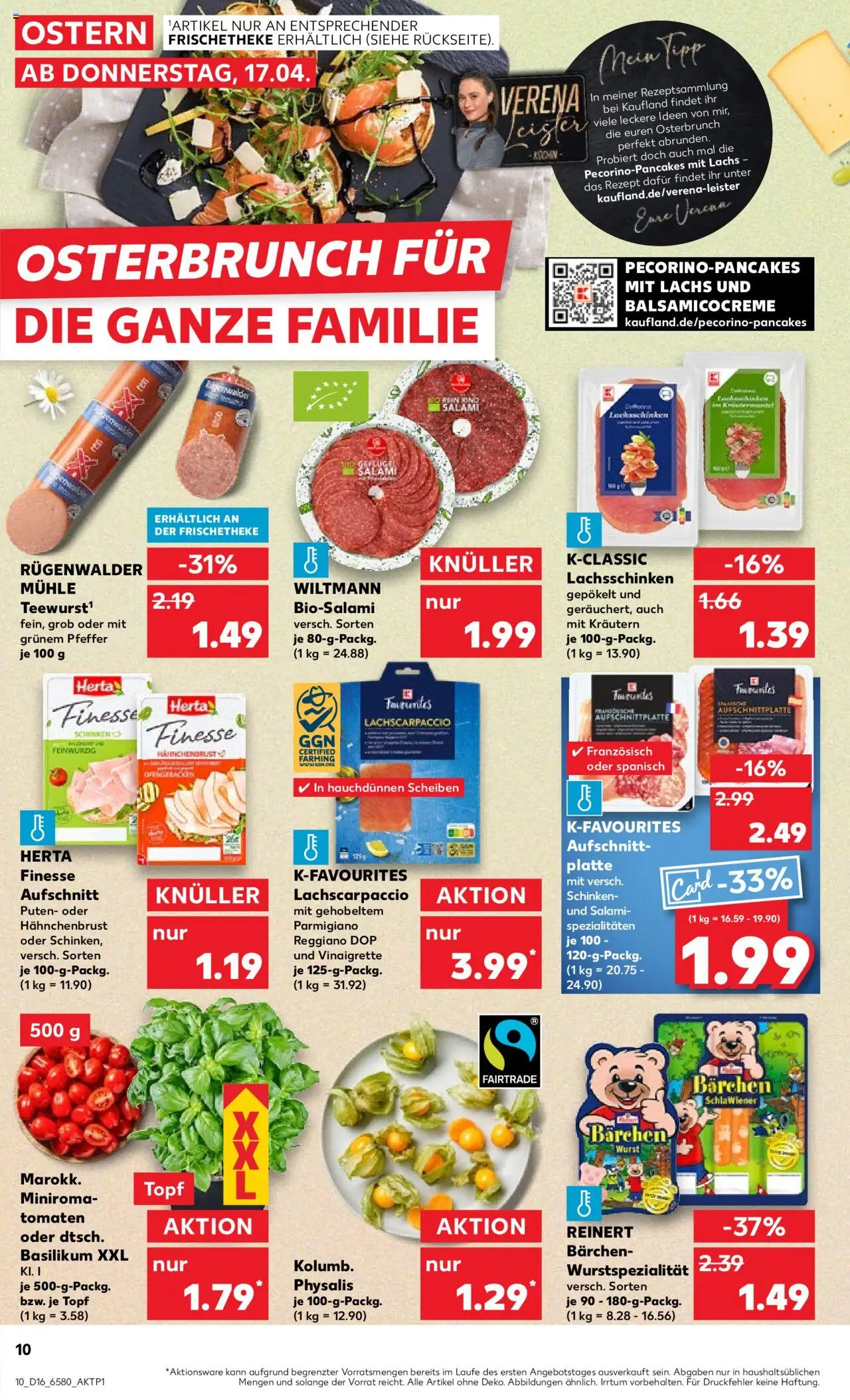 Kaufland - Hamburg, Bergedorfer Straße 106 - gültig ab dem 17.04.2025 | Seite: 10 | Produkte: Mühle, Wurst, Salami, Schinken