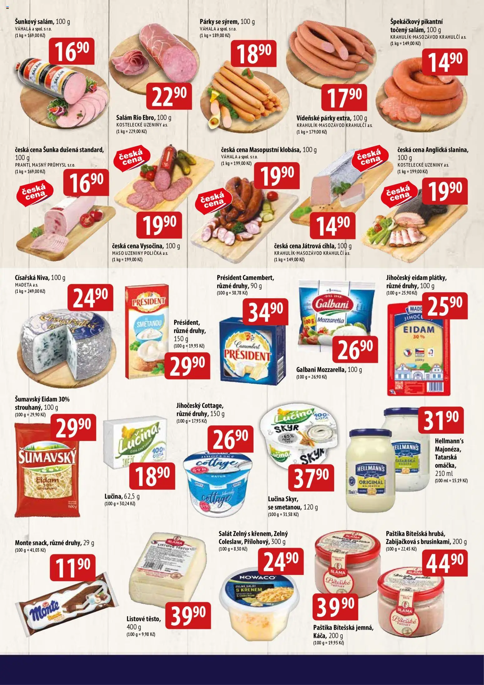 BALA - Velký leták od 07.01.2026 | Strana: 3 | Produkty: Lučina, Šunka, Uzeniny, Camembert